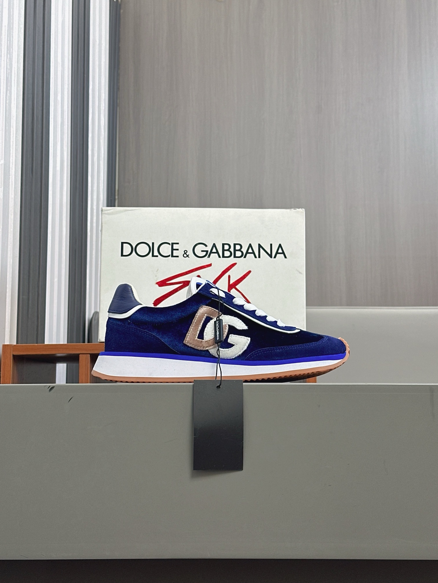 --Nuevo--Dolce&Gabbana--DG de gama alta de los hombres zapatos deportivo-casual. Mostrador superior 