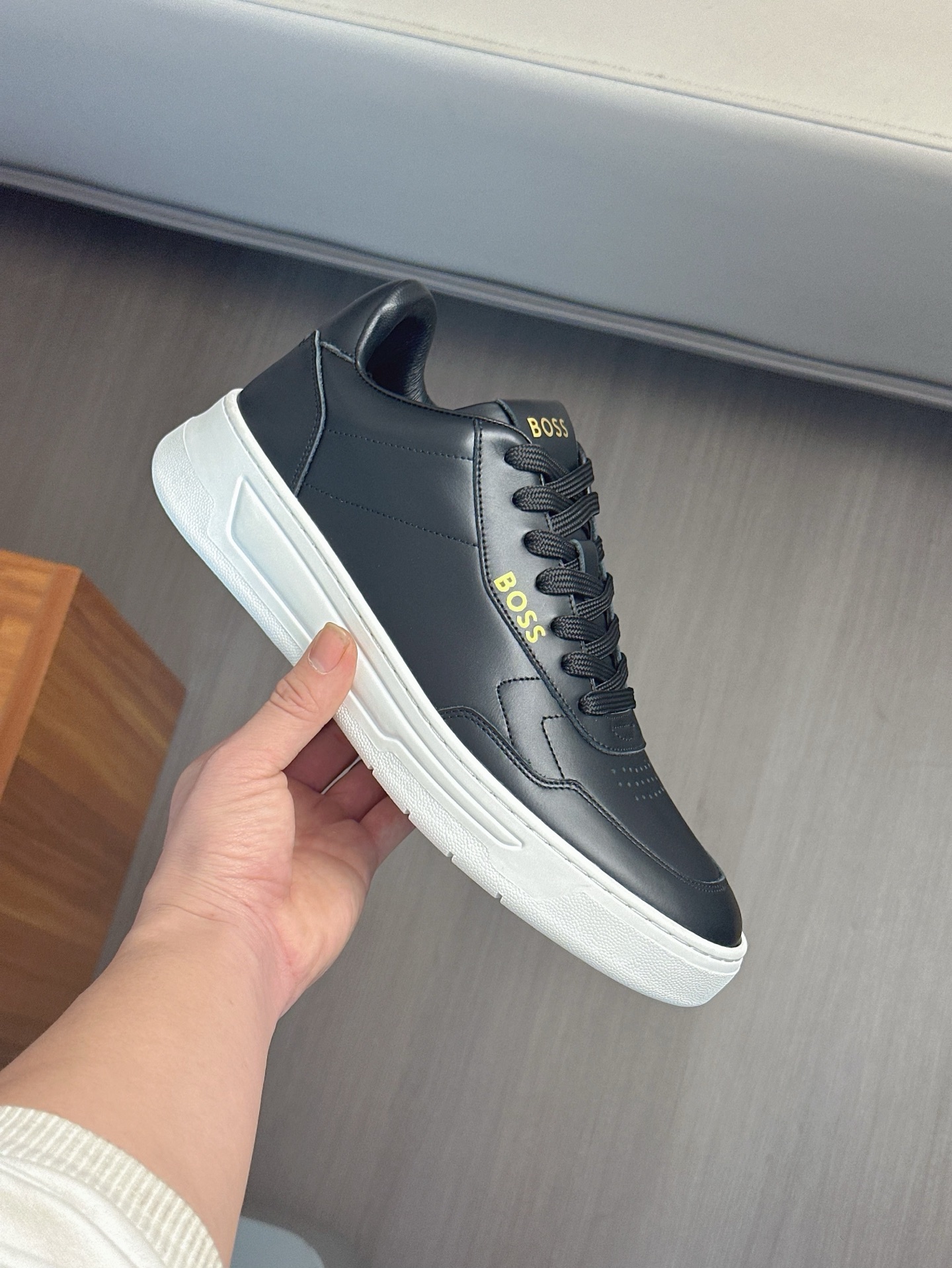 Boss Men's Leather Sneakers - Comfortable, Breathable, and Lightweight. Size 39-44 5 i1743972510029 8374 0 3