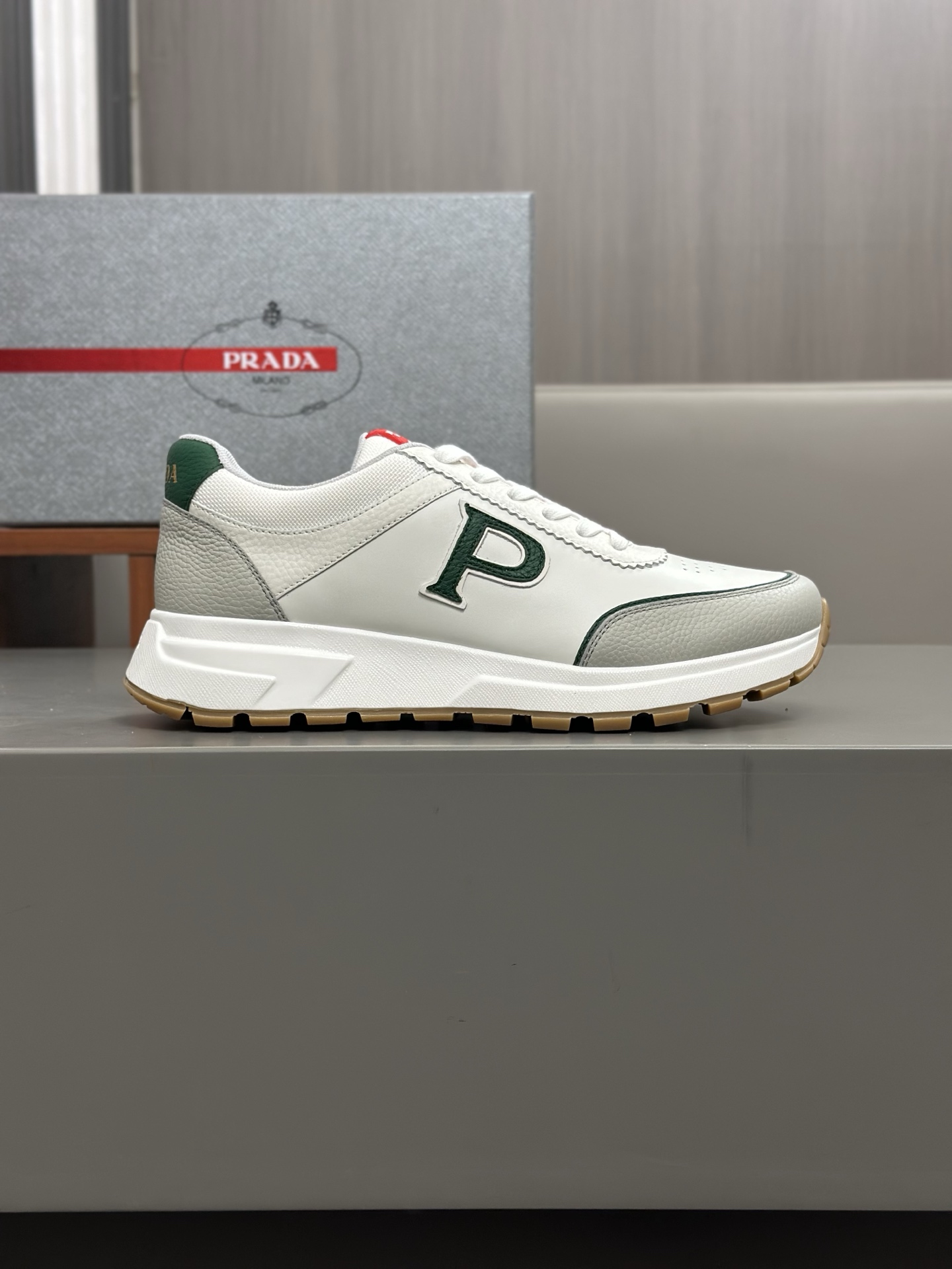 Prada Men's Leather Sneakers White Casual Shoes Size 39-44 New Collection 4 i1744054546628 3178 0 2