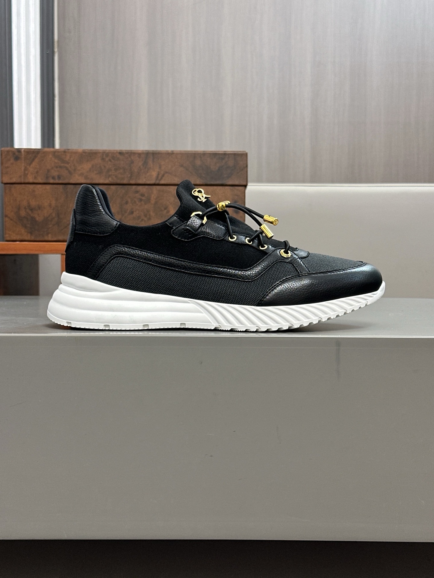 Calidad original!Stefano Ricci (Stefan) zapatos casuales de cuero para hombre. Hecho de cuero de bec
