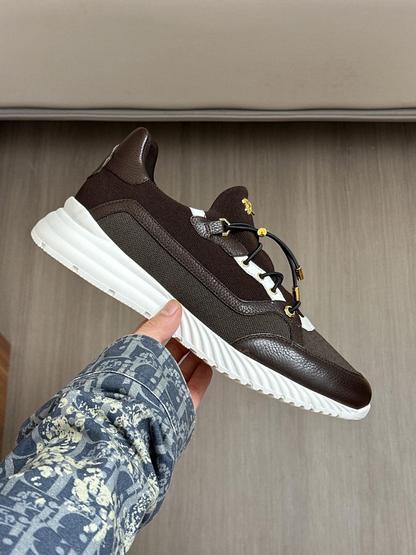 Calidad original!Stefano Ricci (Stefan) zapatos casuales de cuero para hombre. Hecho de cuero de bec