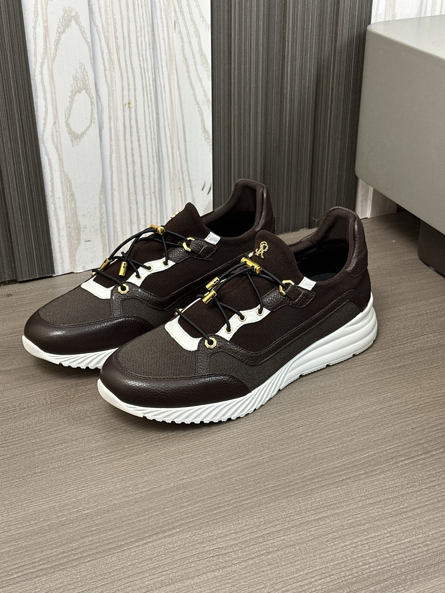 Calidad original!Stefano Ricci (Stefan) zapatos casuales de cuero para hombre. Hecho de cuero de bec