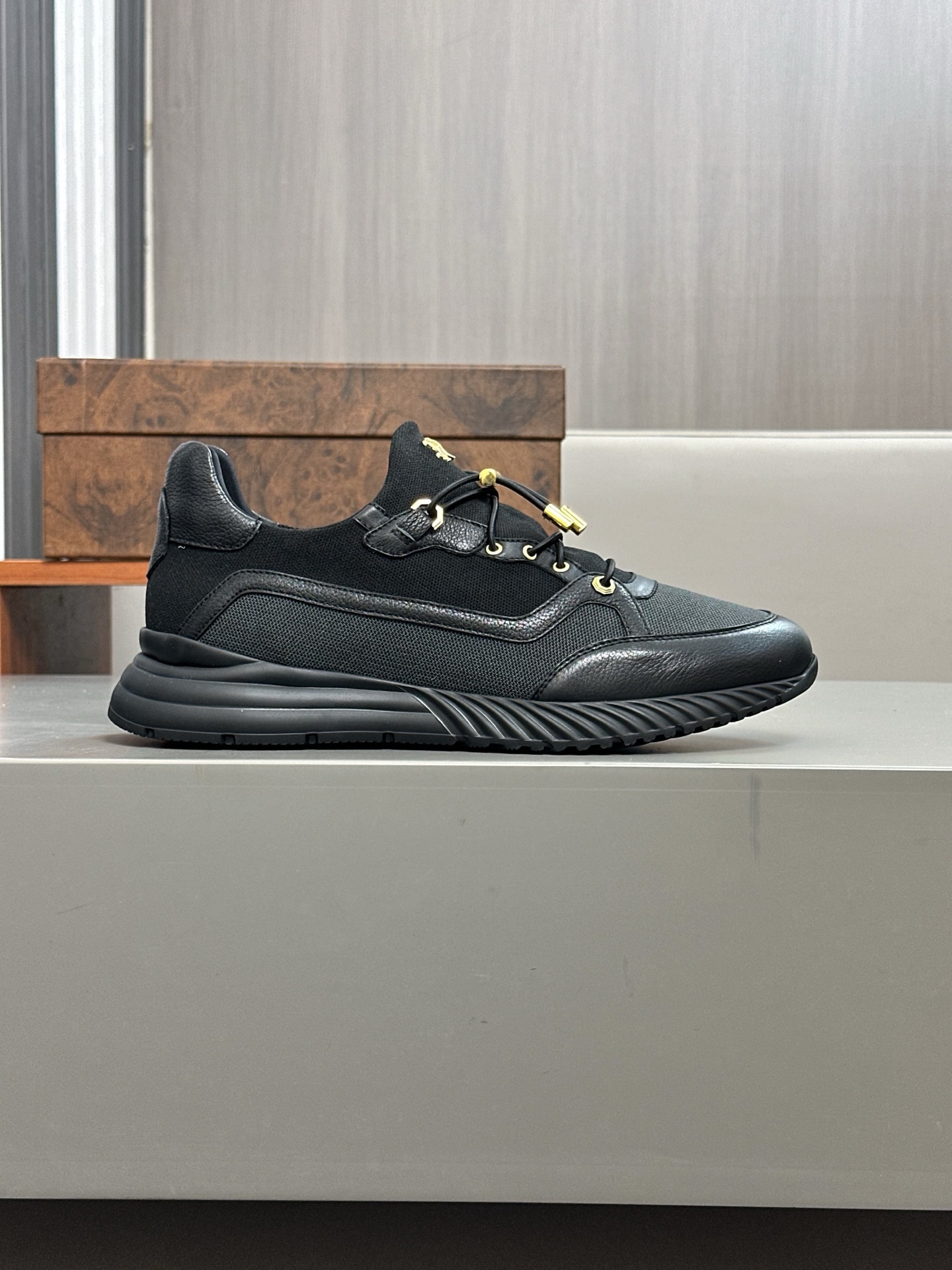 Calidad original!Stefano Ricci (Stefan) zapatos casuales de cuero para hombre. Hecho de cuero de bec