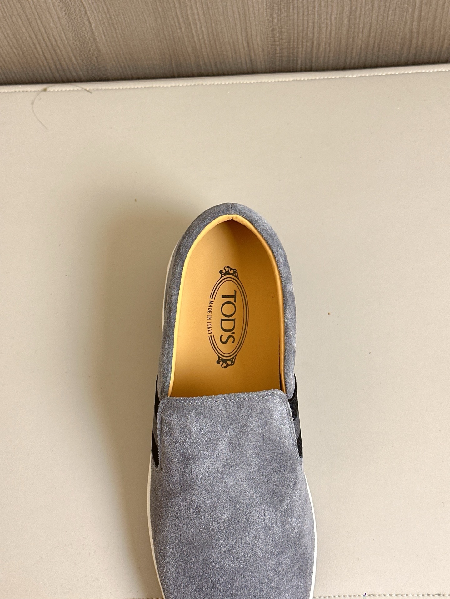 TOD'S/Tod's nuevos mocasines de hombre esta sección de zapatos a aterciopelada suave gamuza y piel d