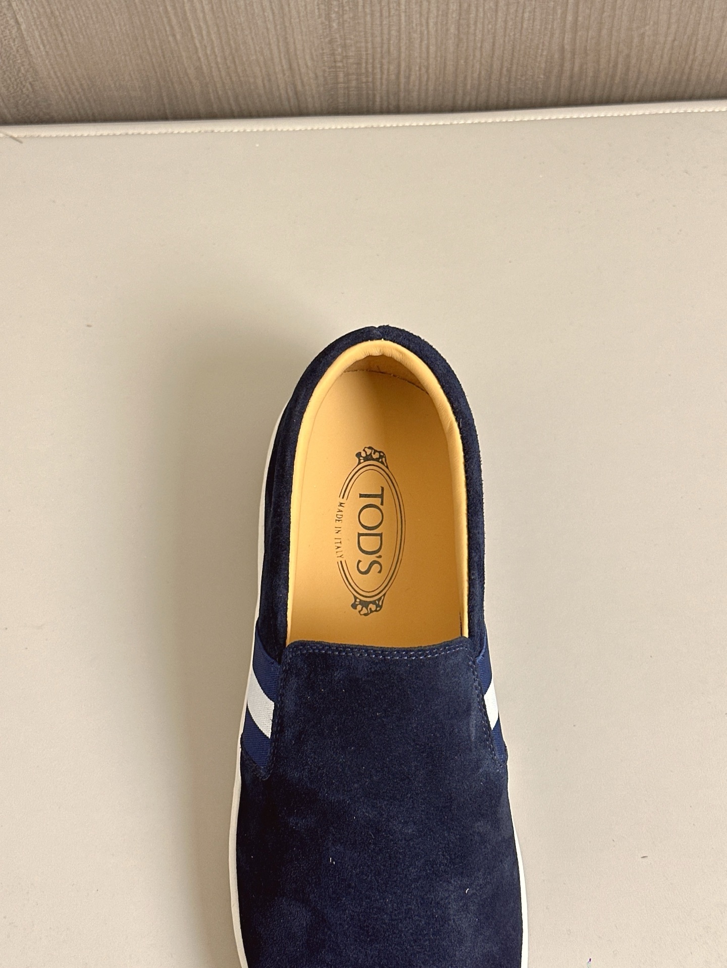 TOD'S/Tod's nuevos mocasines de hombre esta sección de zapatos a aterciopelada suave gamuza y piel d