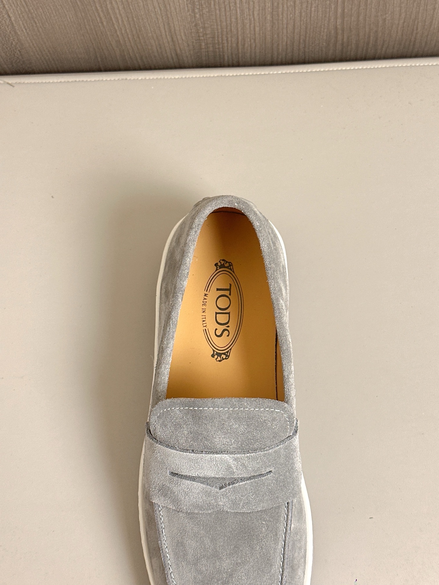 TOD'S/Tod's nuevos mocasines de hombre esta sección de zapatos a aterciopelada suave gamuza y piel d