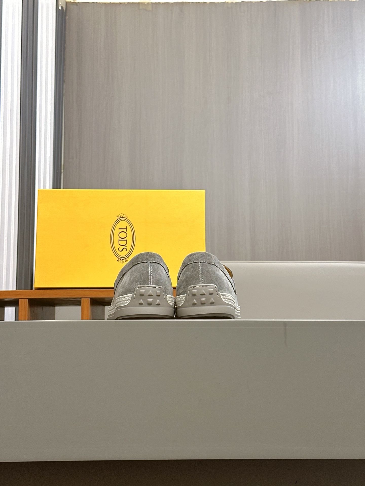 TOD'S/Tod's nuevos mocasines de hombre esta sección de zapatos a aterciopelada suave gamuza y piel d