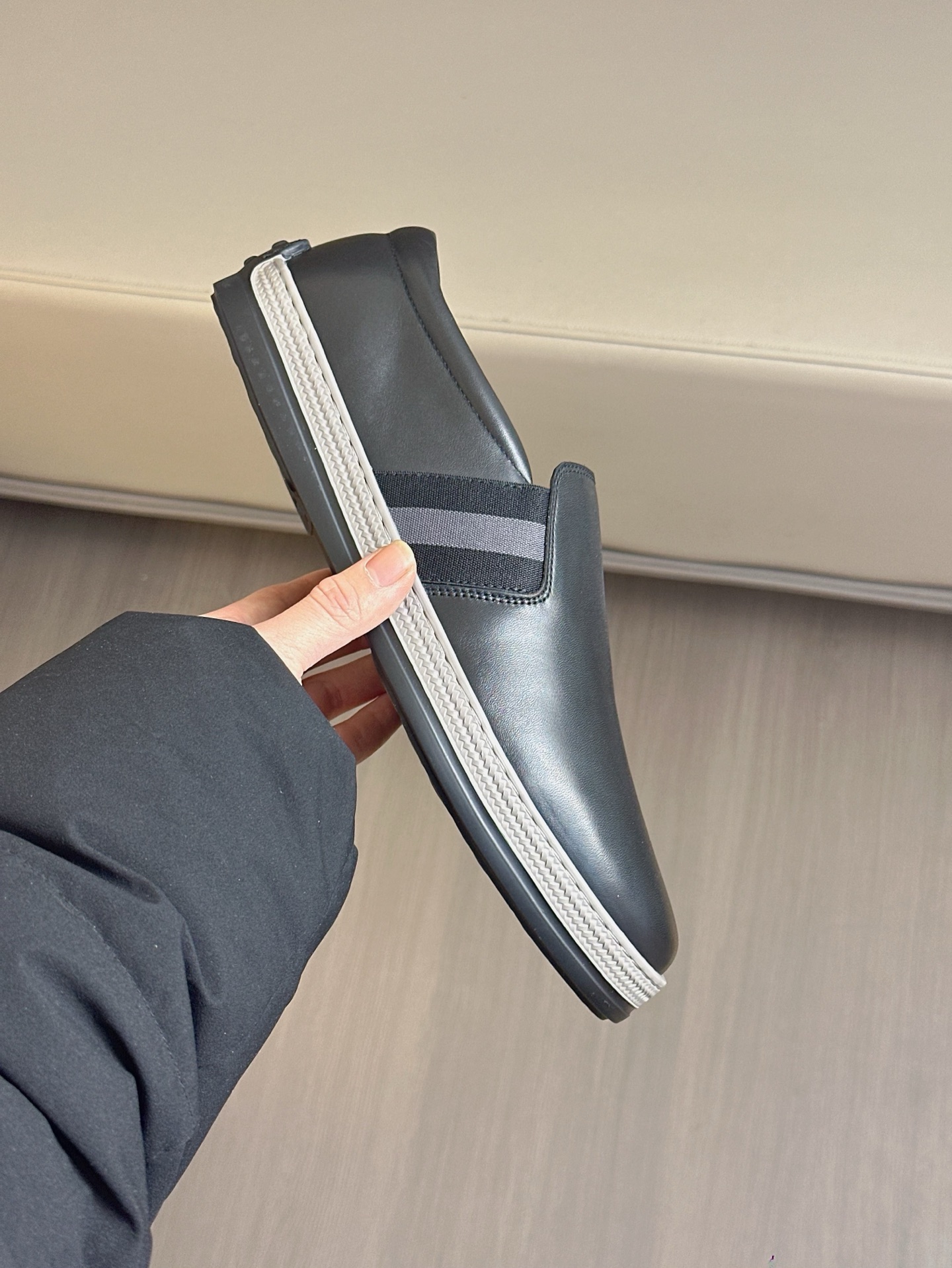 TOD'S/Tod's nuevos mocasines de hombre esta sección de zapatos a aterciopelada suave gamuza y piel d