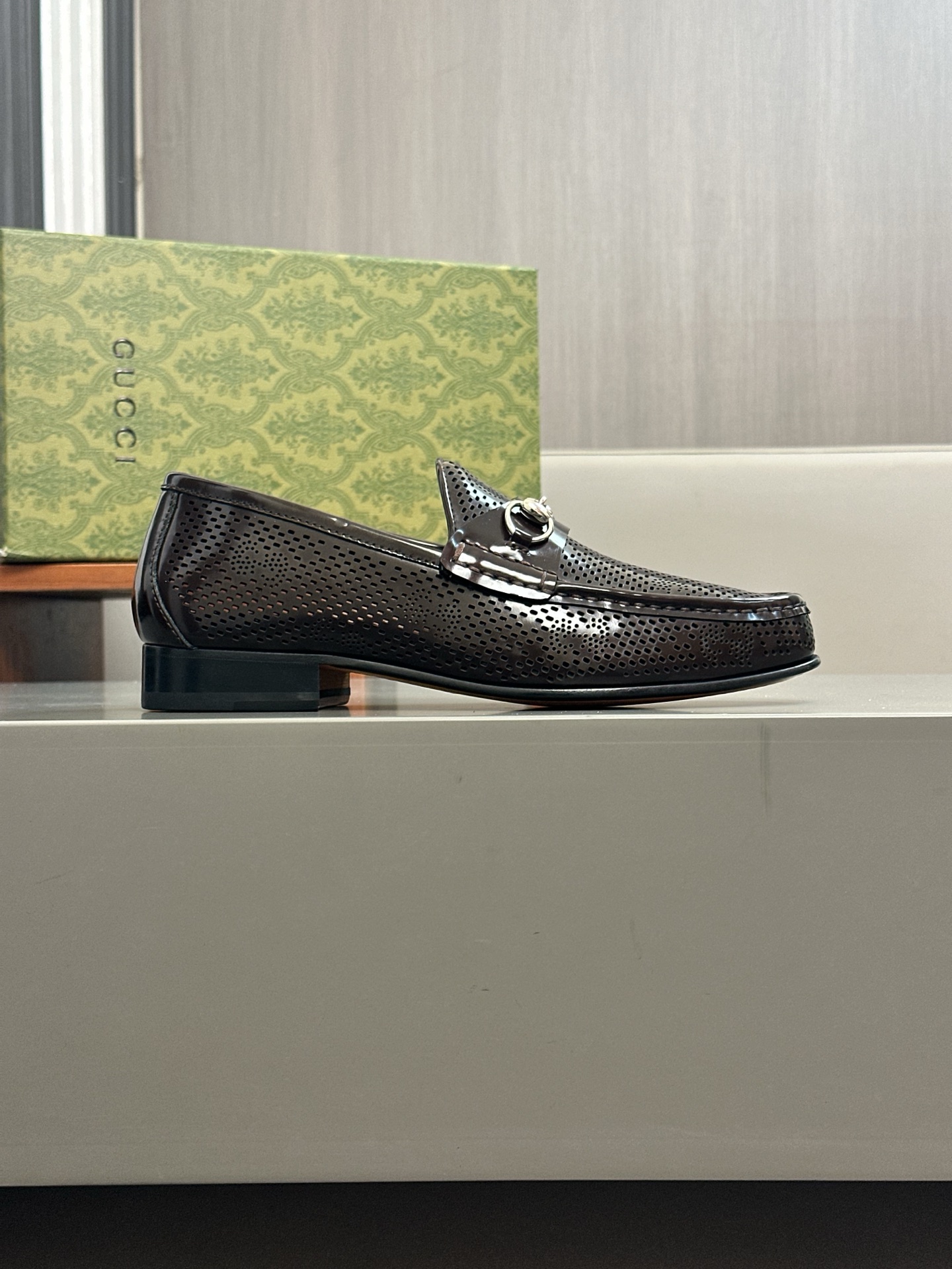 Gucci Men's Formal Loafers Genuine Leather Dress Shoes - Brown 5 i1744495569643 5360 0 3