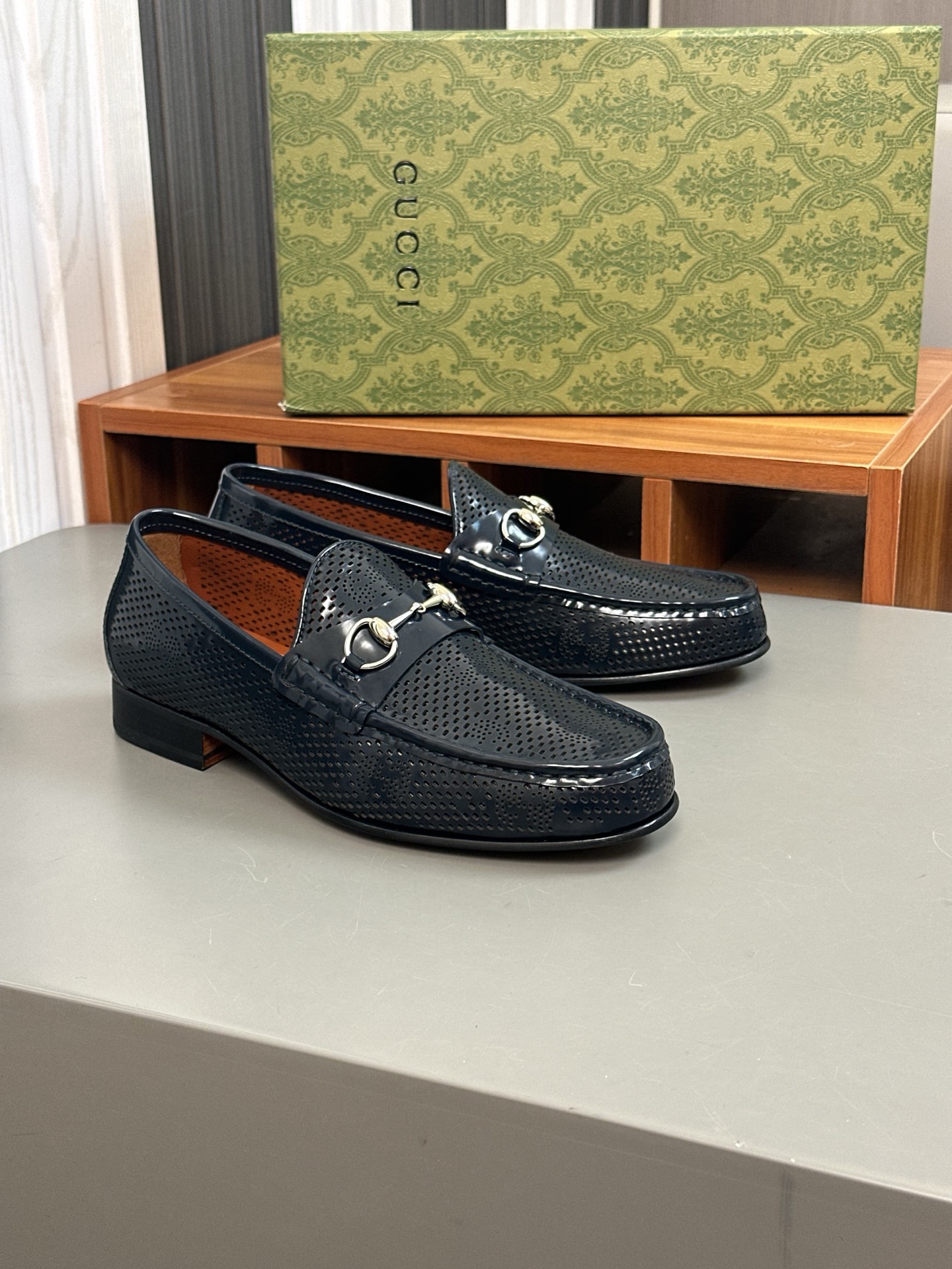 Gucci Men's Formal Casual Leather Shoes with Buckle, Genuine Leather Sole 4 i1744495593234 5301 0 2