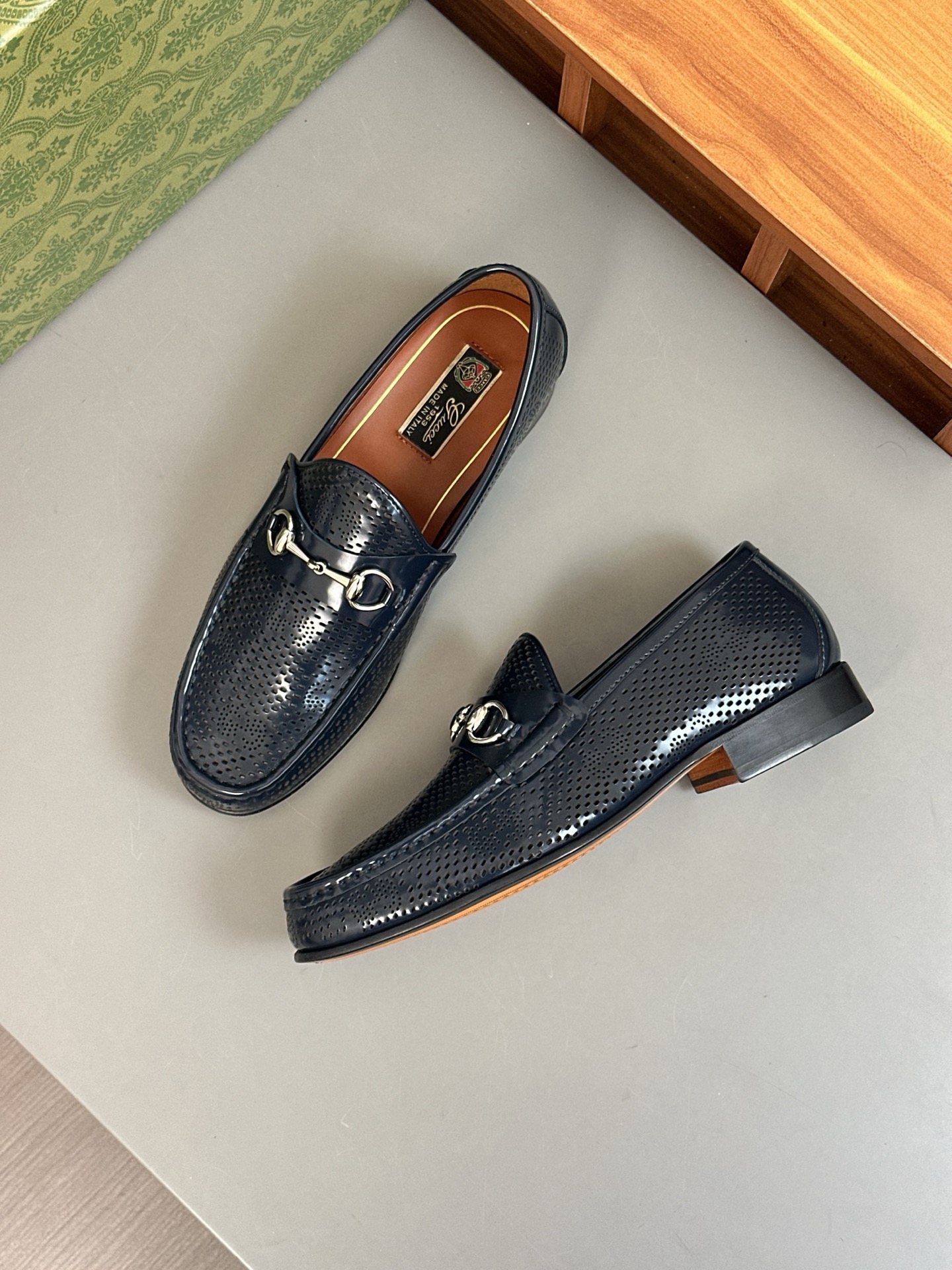 Gucci Men's Formal Casual Leather Shoes with Buckle, Genuine Leather Sole 3 i1744495593247 432 0 1