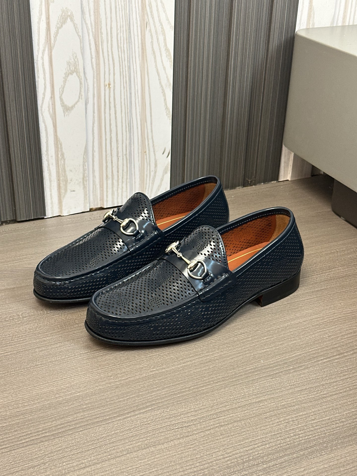 Gucci Men's Formal Casual Leather Shoes with Buckle, Genuine Leather Sole 6 i1744495593287 5065 0 4