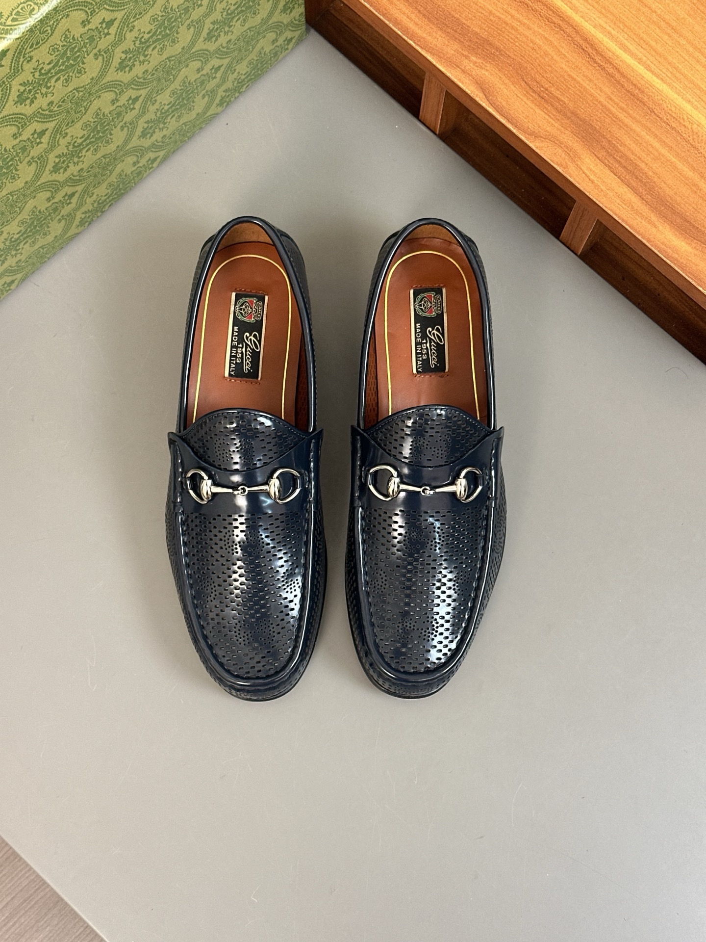 Gucci Men's Formal Casual Leather Shoes with Buckle, Genuine Leather Sole 1 Gucci Men's Formal Casual Leather Shoes with Buckle, Genuine Leather Sole