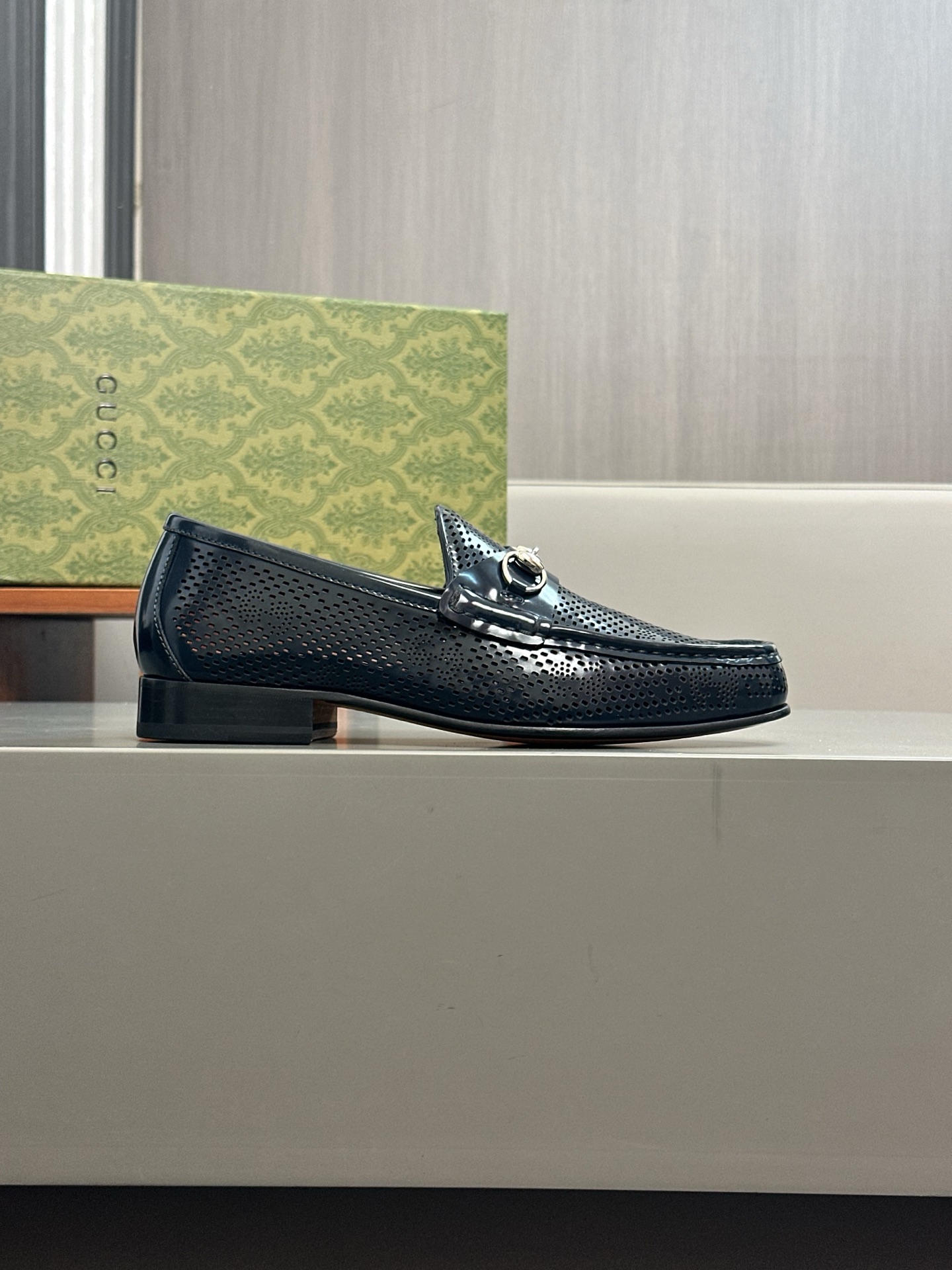 Gucci Men's Formal Casual Leather Shoes with Buckle, Genuine Leather Sole 5 i1744495594344 3042 0 3