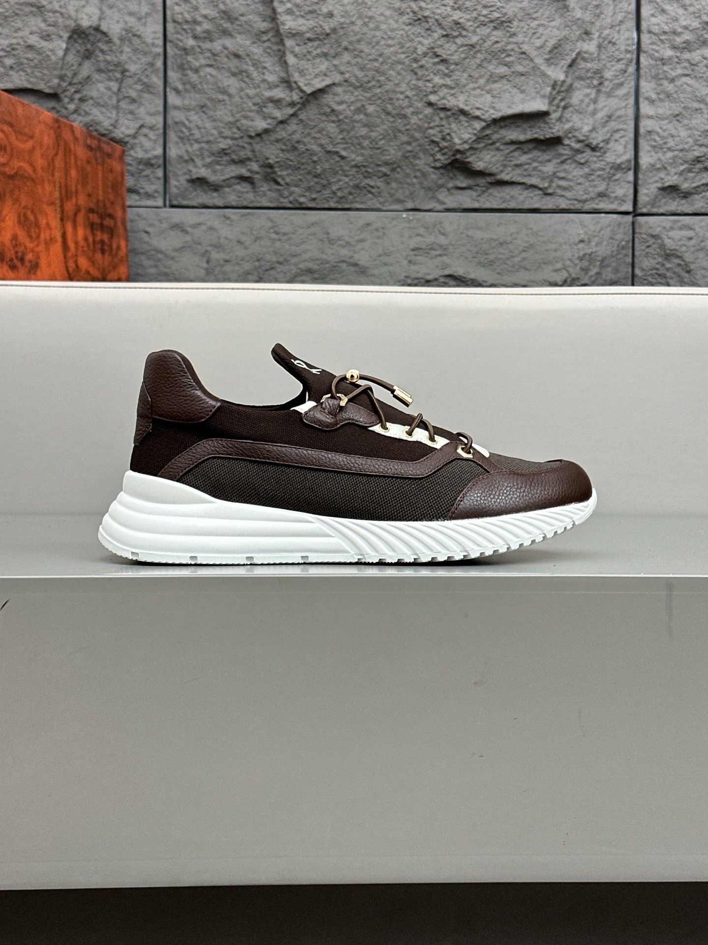 Calidad original!Stefano Ricci (Stefan) zapatos casuales de cuero para hombre. Hecho de cuero de bec