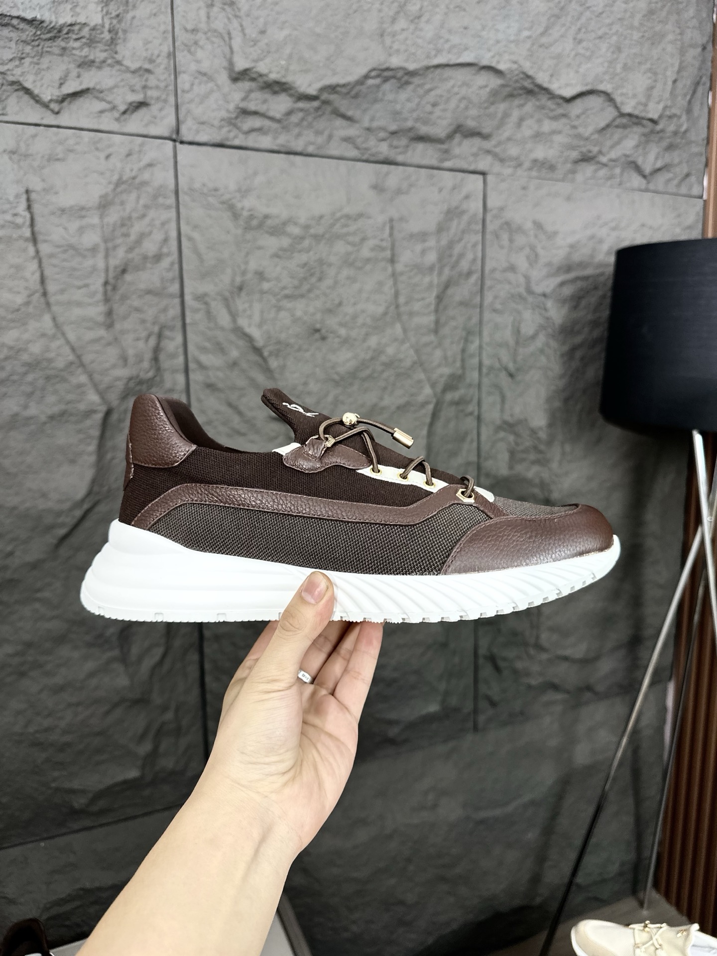 Calidad original!Stefano Ricci (Stefan) zapatos casuales de cuero para hombre. Hecho de cuero de bec
