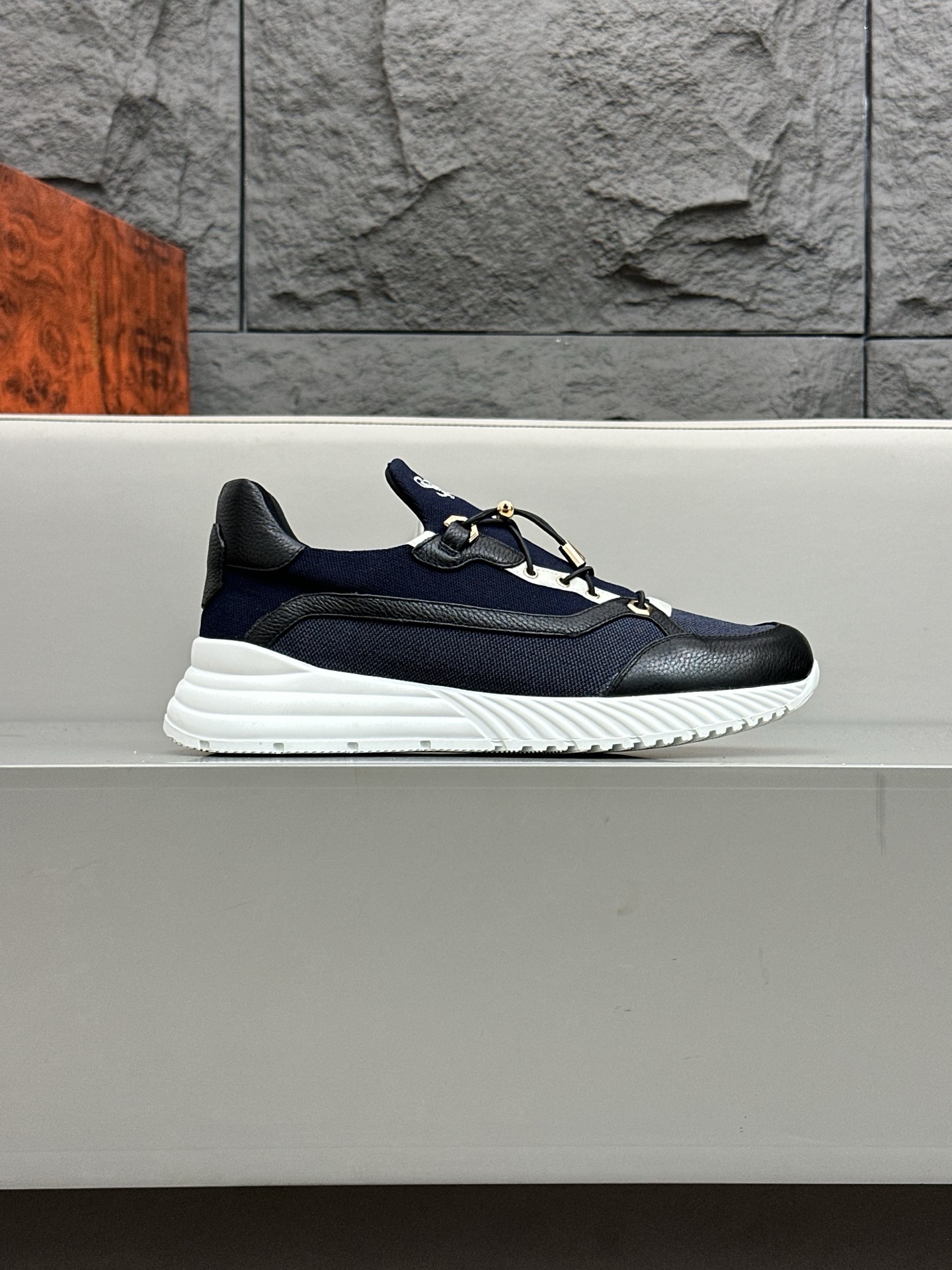 Calidad original!Stefano Ricci (Stefan) zapatos casuales de cuero para hombre. Hecho de cuero de bec
