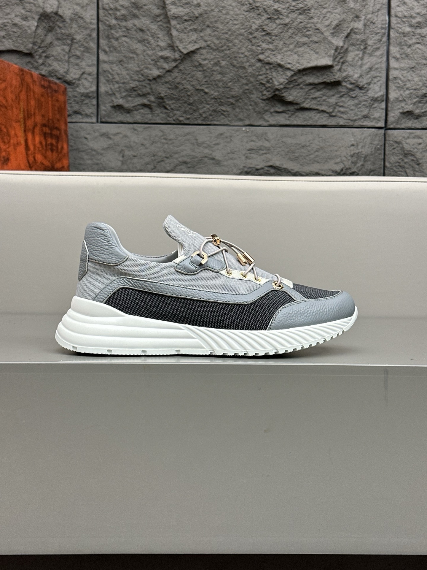 Calidad original!Stefano Ricci (Stefan) zapatos casuales de cuero para hombre. Hecho de cuero de bec