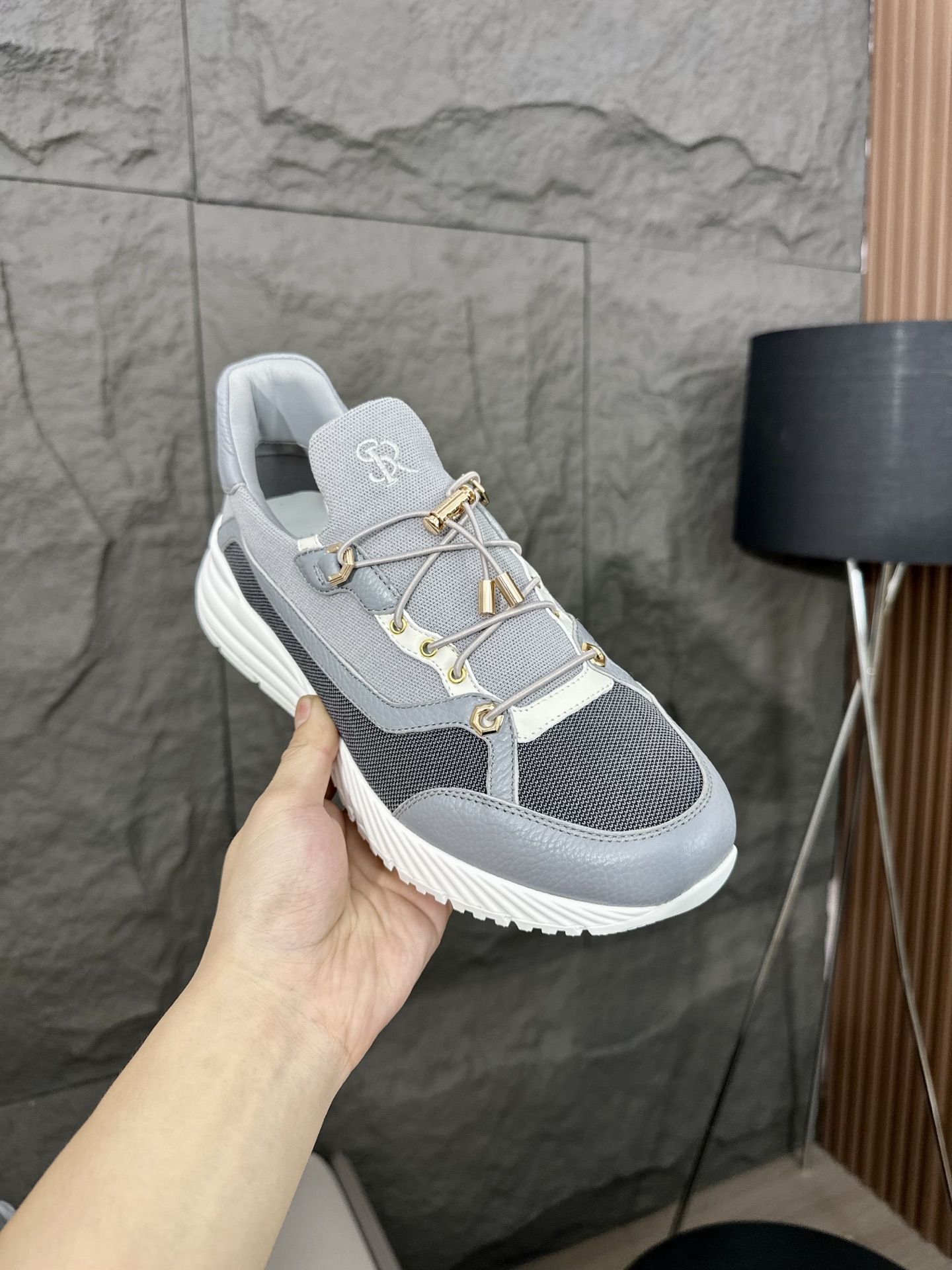 Calidad original!Stefano Ricci (Stefan) zapatos casuales de cuero para hombre. Hecho de cuero de bec