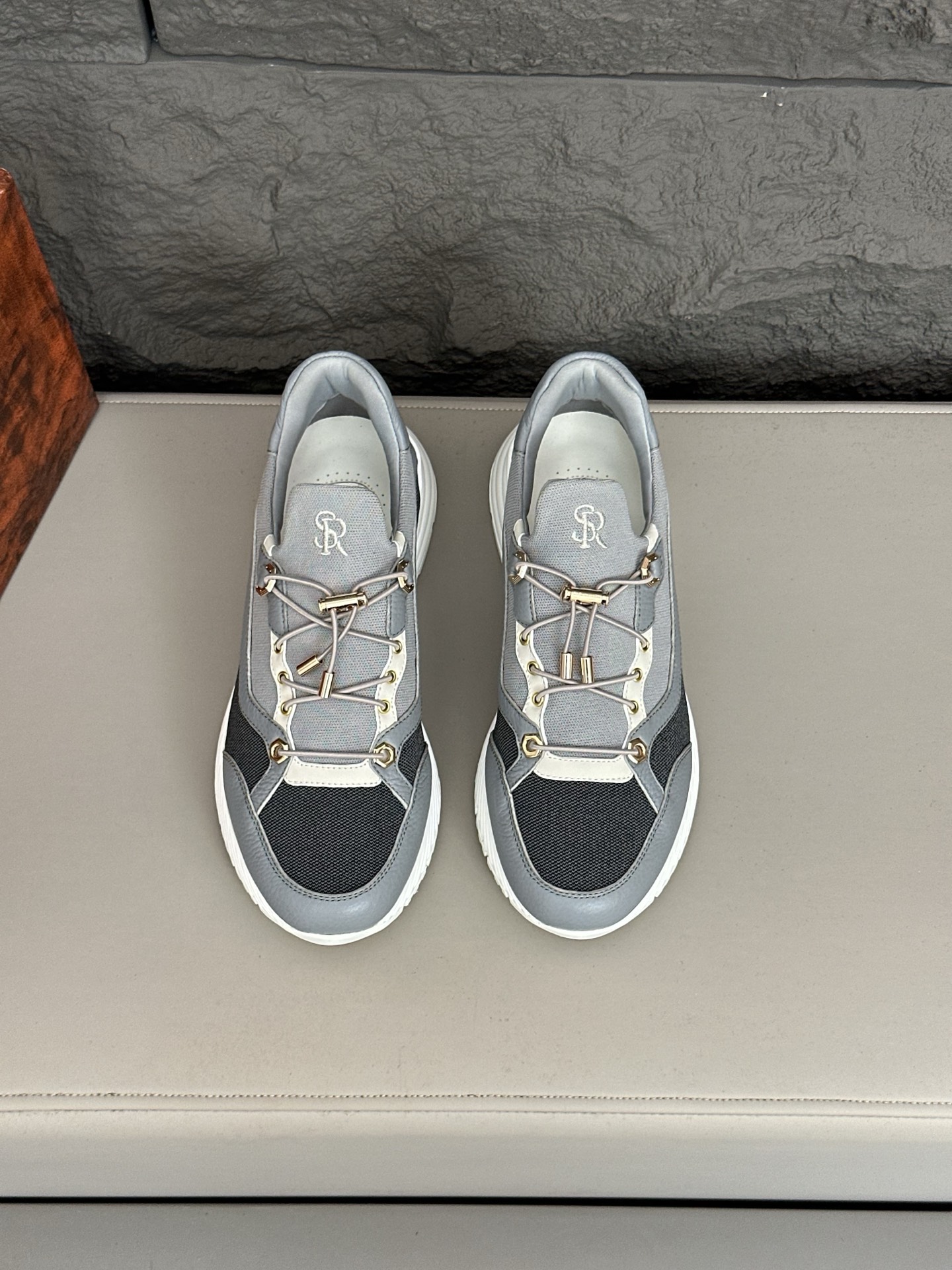 Calidad original!Stefano Ricci (Stefan) zapatos casuales de cuero para hombre. Hecho de cuero de bec