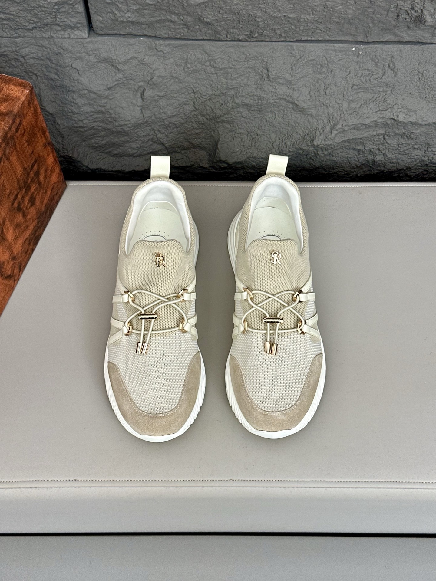 Calidad original!Stefano Ricci (Stefan) zapatos casuales de cuero para hombre. Hecho de cuero de bec