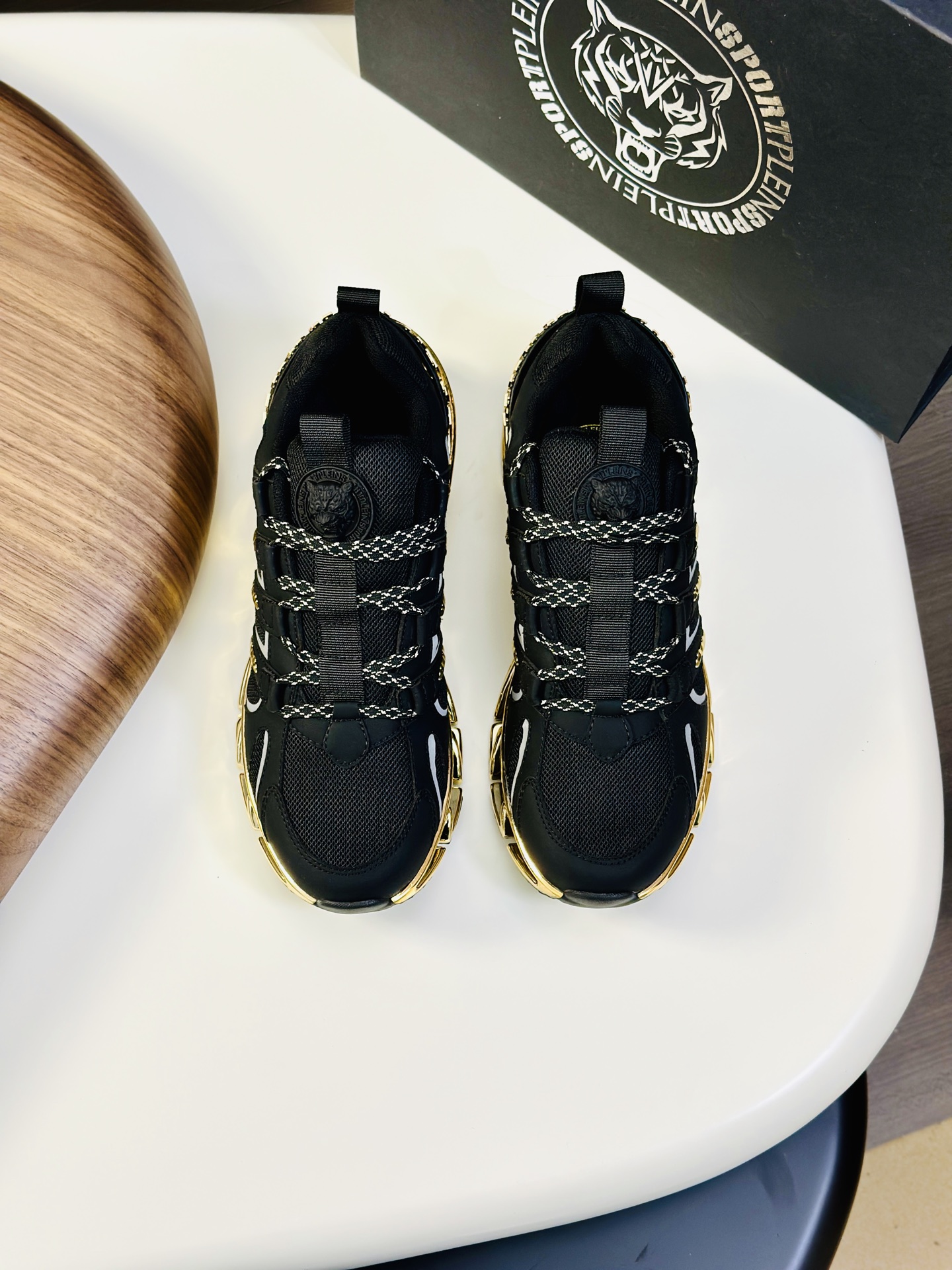 Philipp Plein Men's Low-Top Sneakers - Leather & Mesh, Breathable & Comfortable