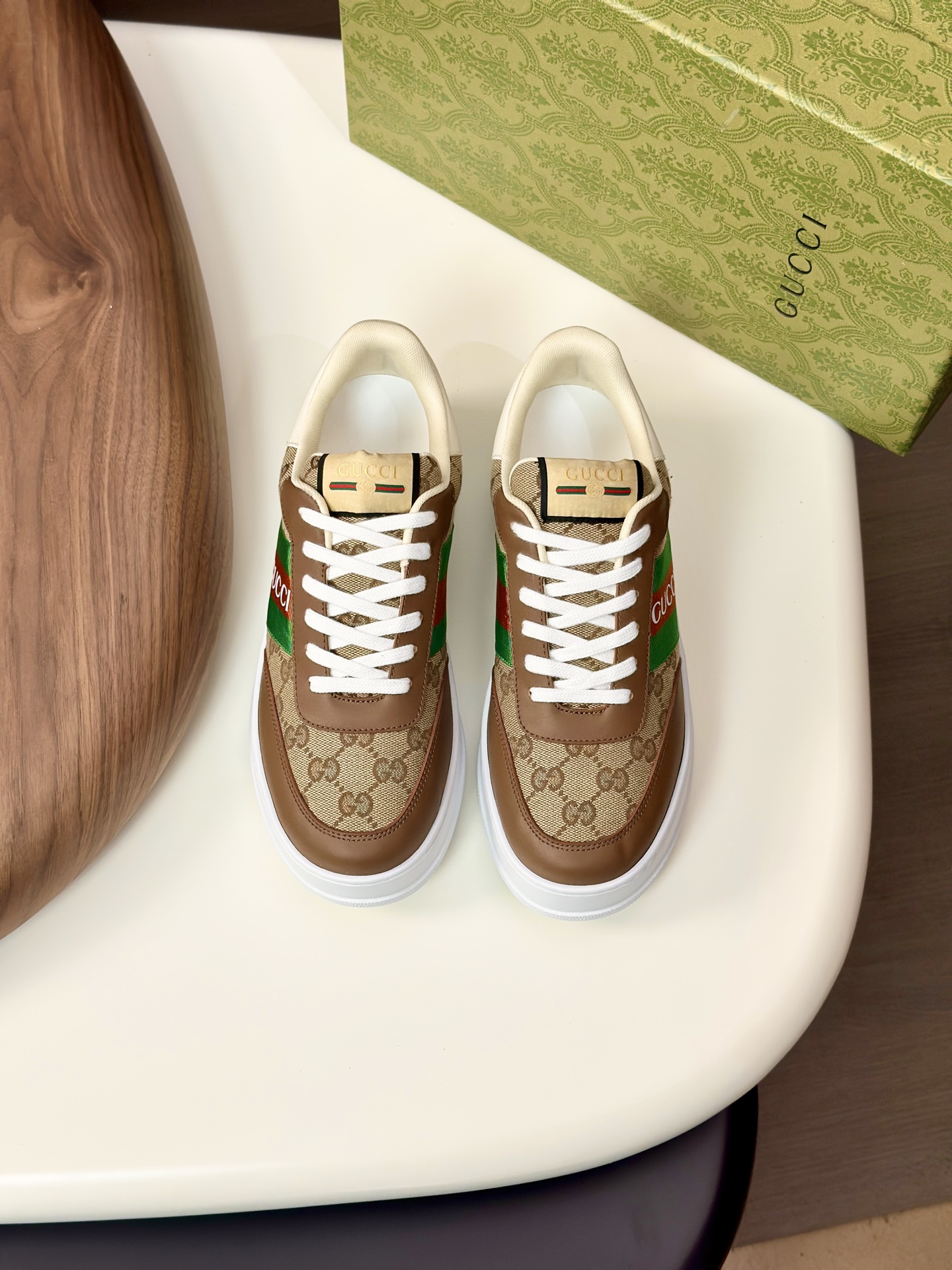 Precio de exportación [Gucci] Gucci - Calidad de gama alta Original único- Parte superior: piel de b