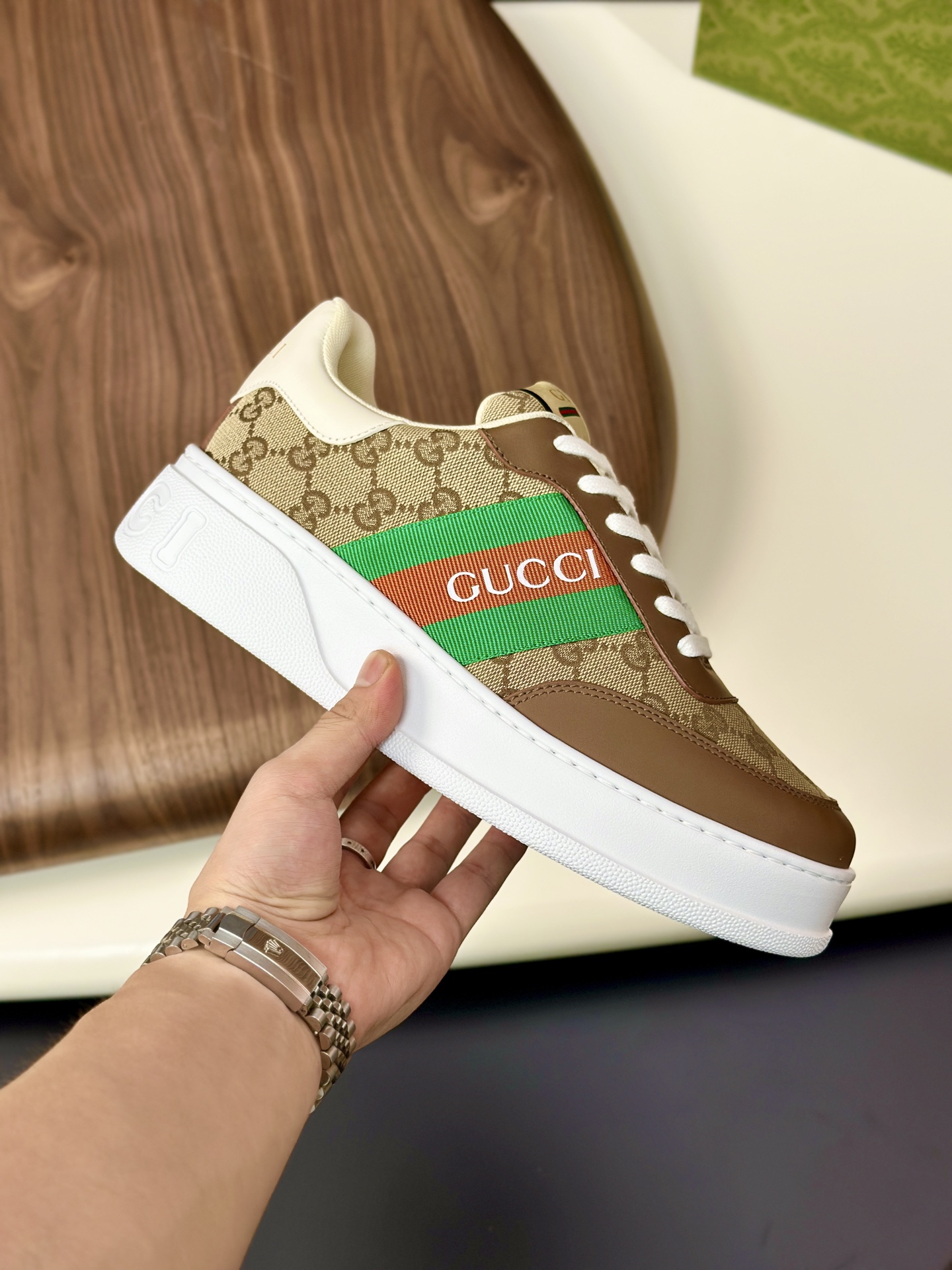 Precio de exportación [Gucci] Gucci - Calidad de gama alta Original único- Parte superior: piel de b