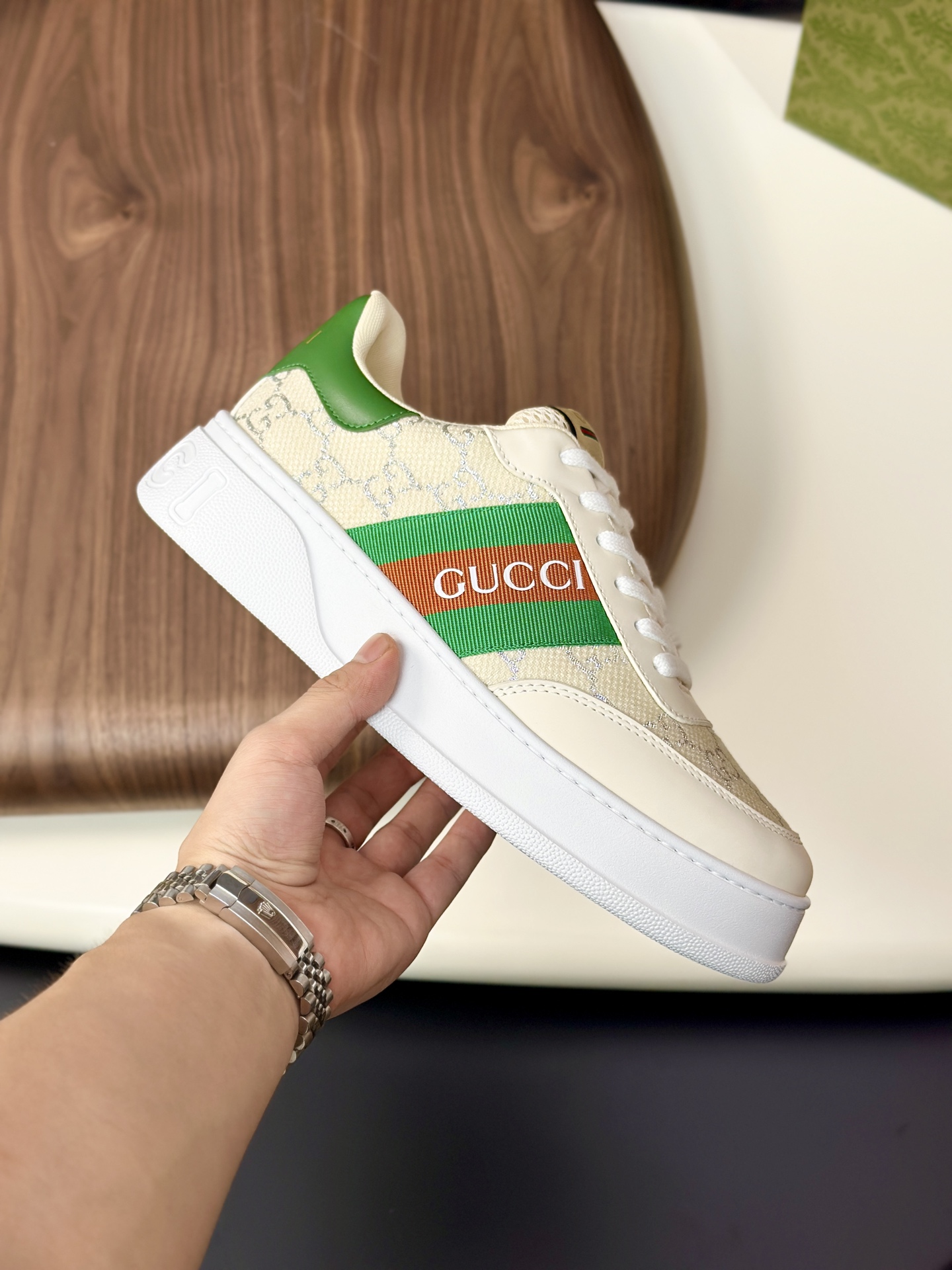 Precio de exportación [Gucci] Gucci - Calidad de gama alta Original único- Parte superior: piel de b