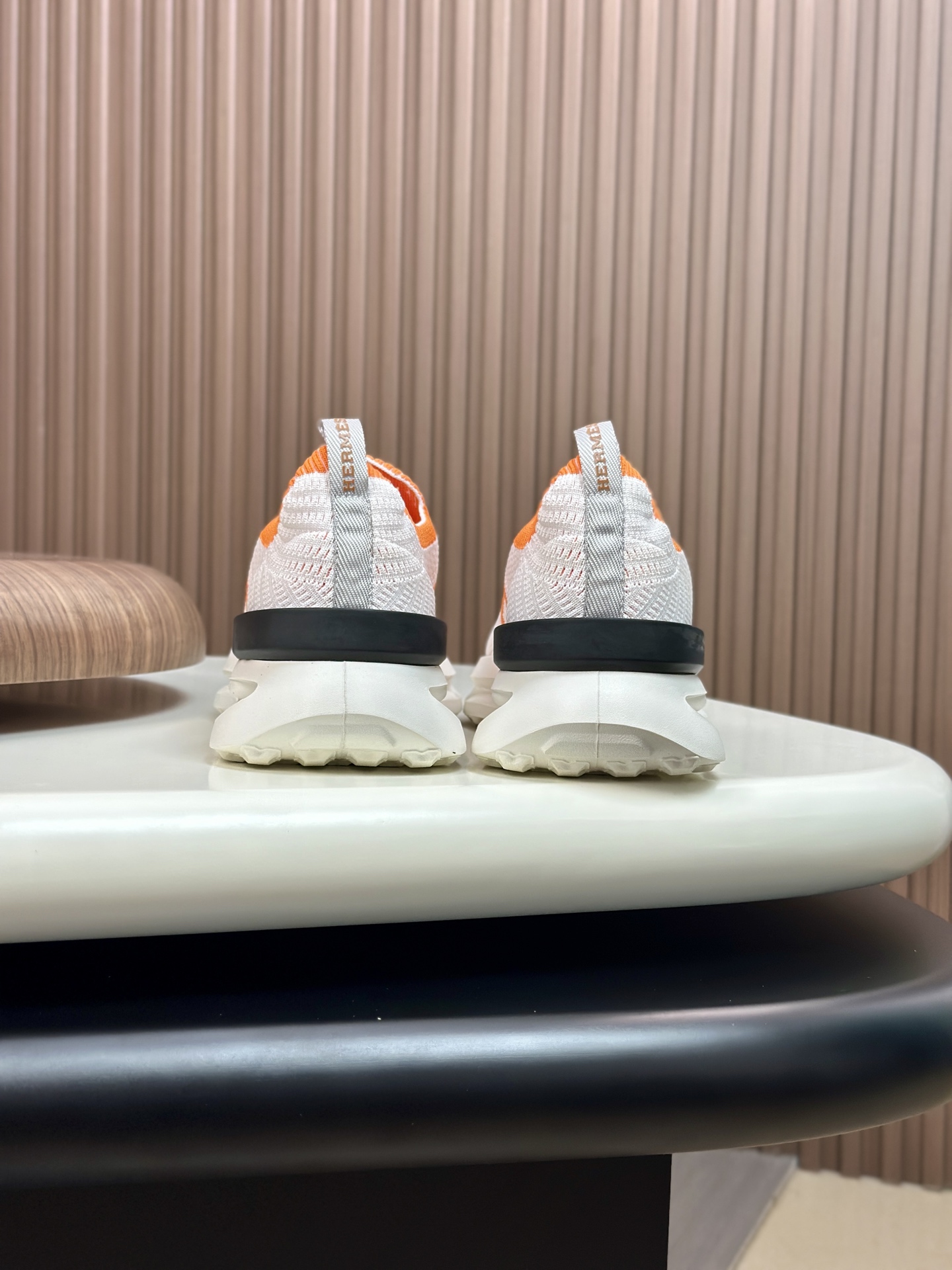 Hermès Men's White/Orange Knitted Sneakers - Casual, Comfortable, Stylish 7 i1749967455875 8953 0 6