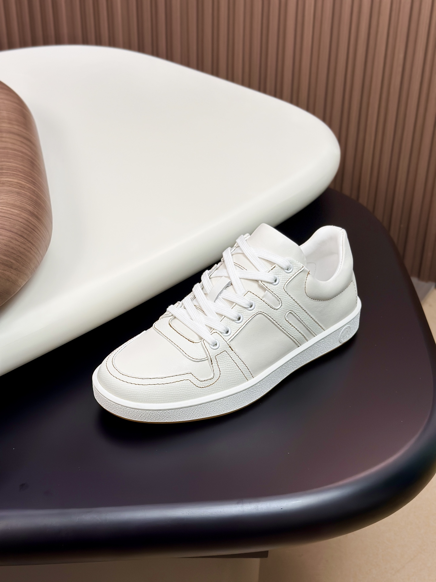 Men's White Leather Sneakers Classic Street Style Breathable Comfortable 6 i1749967685183 3401 0 5