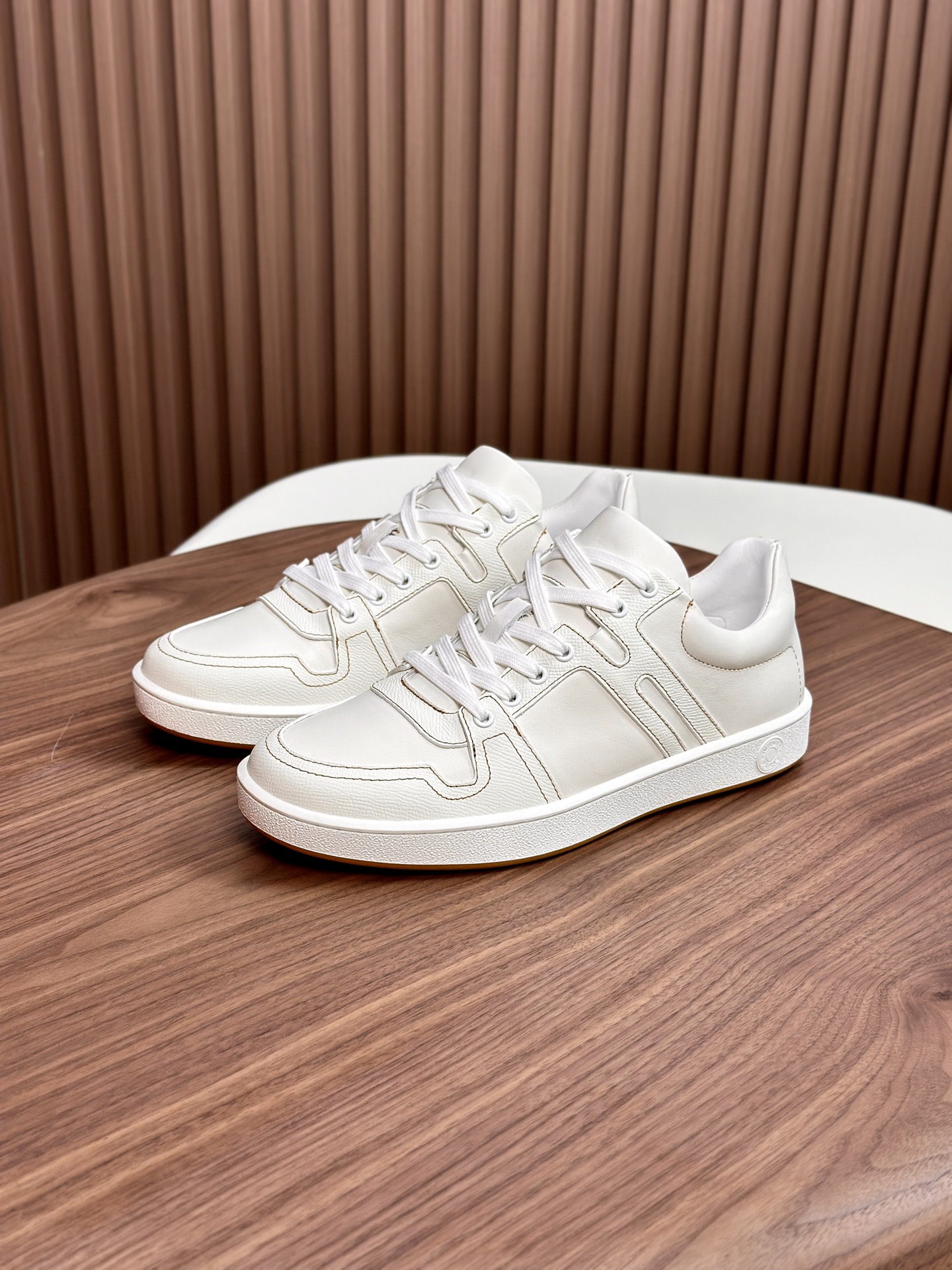 Men's White Leather Sneakers Classic Street Style Breathable Comfortable 2 i1749967688071 6247 0 1