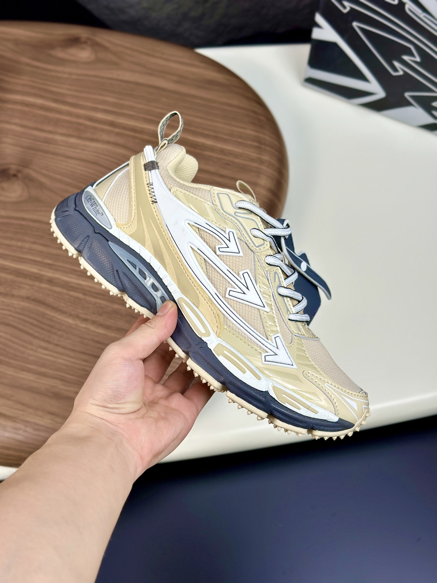 Off-White Odsy-1000 Beige/White Sneakers Couple Running Shoes Size 36-47 5 i1750872463596 2983 0 3