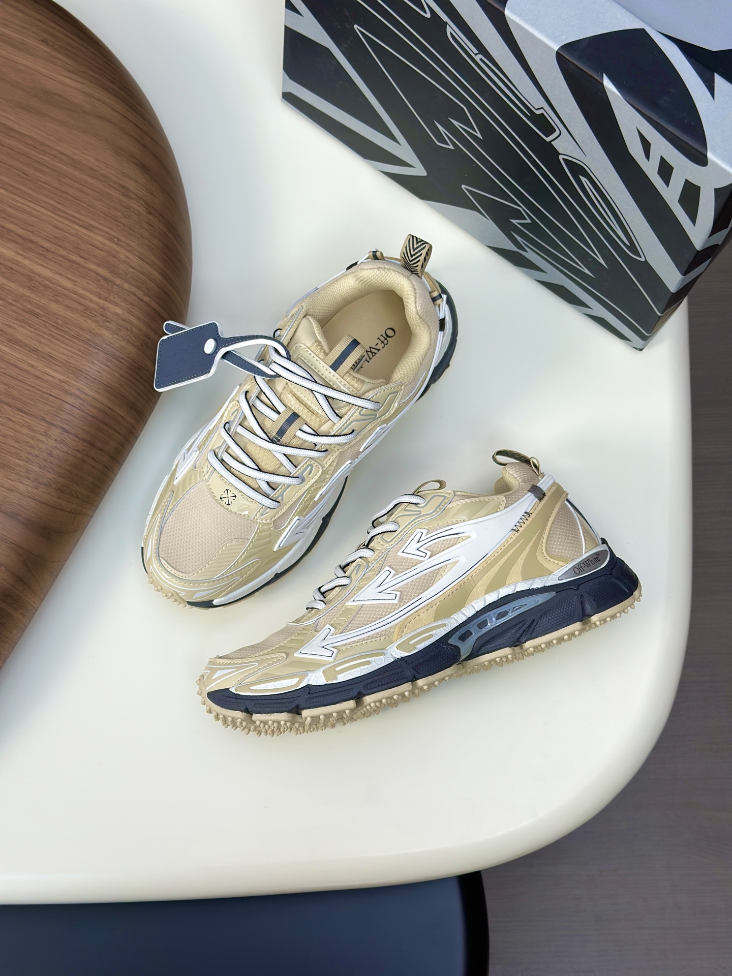 Off-White Odsy-1000 Beige/White Sneakers Couple Running Shoes Size 36-47 6 i1750872465544 8302 0 4