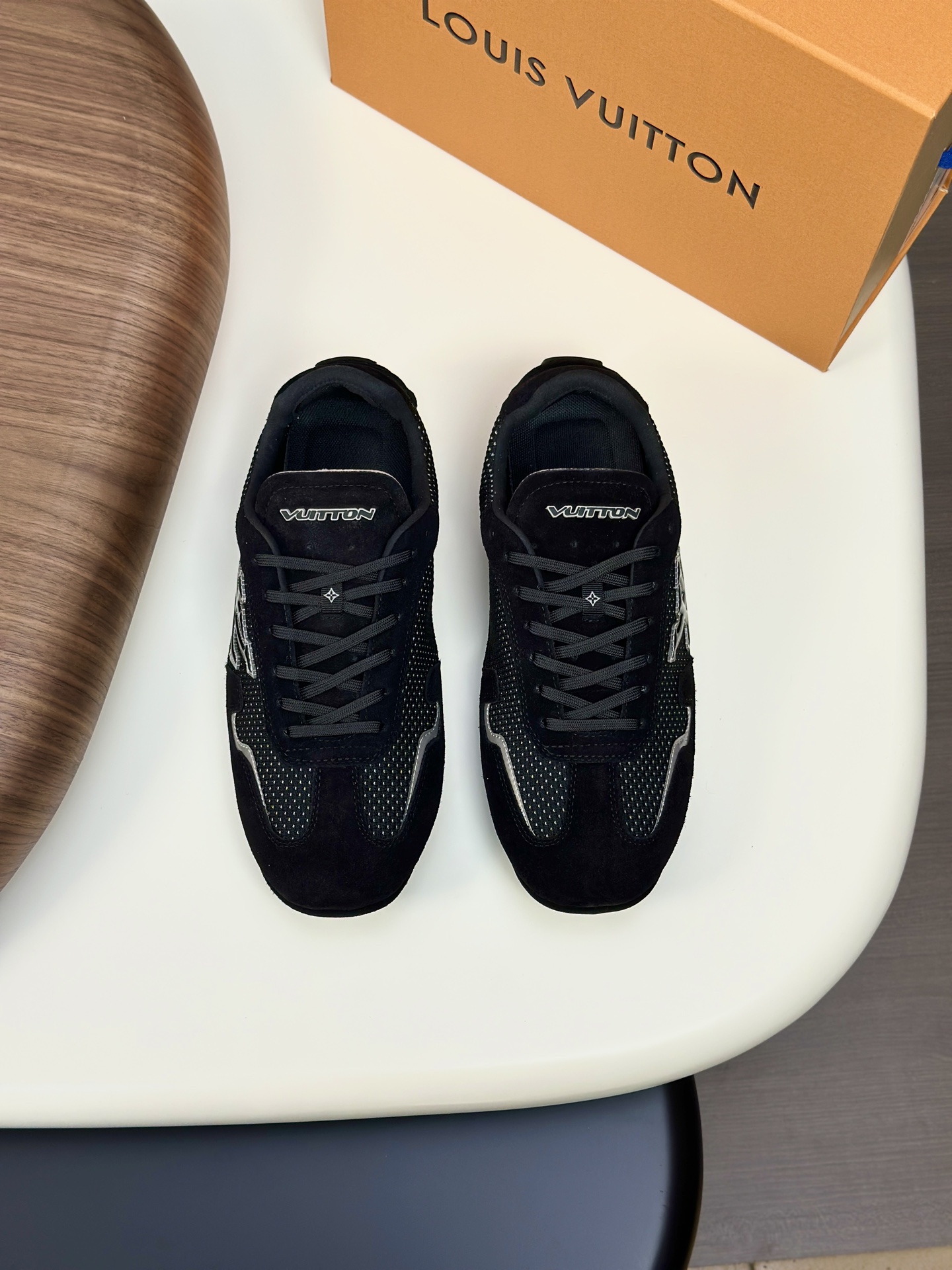 Louis Vuitton Run Away Sneakers in Black Technical Fabric, Size 39-44 2 i1750873259289 9297 0 0