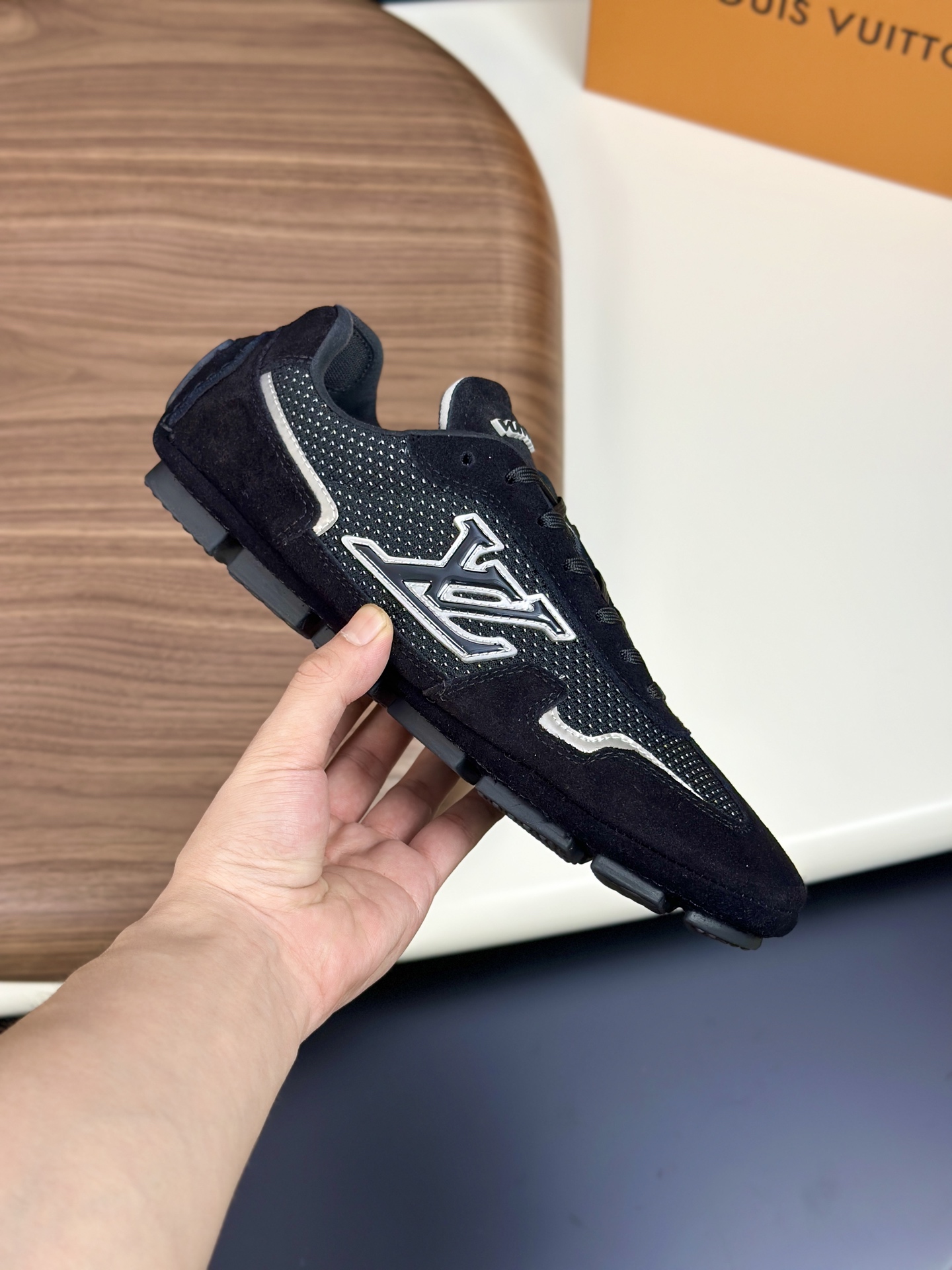 Louis Vuitton Run Away Sneakers in Black Technical Fabric, Size 39-44 5 i1750873261539 4193 0 3