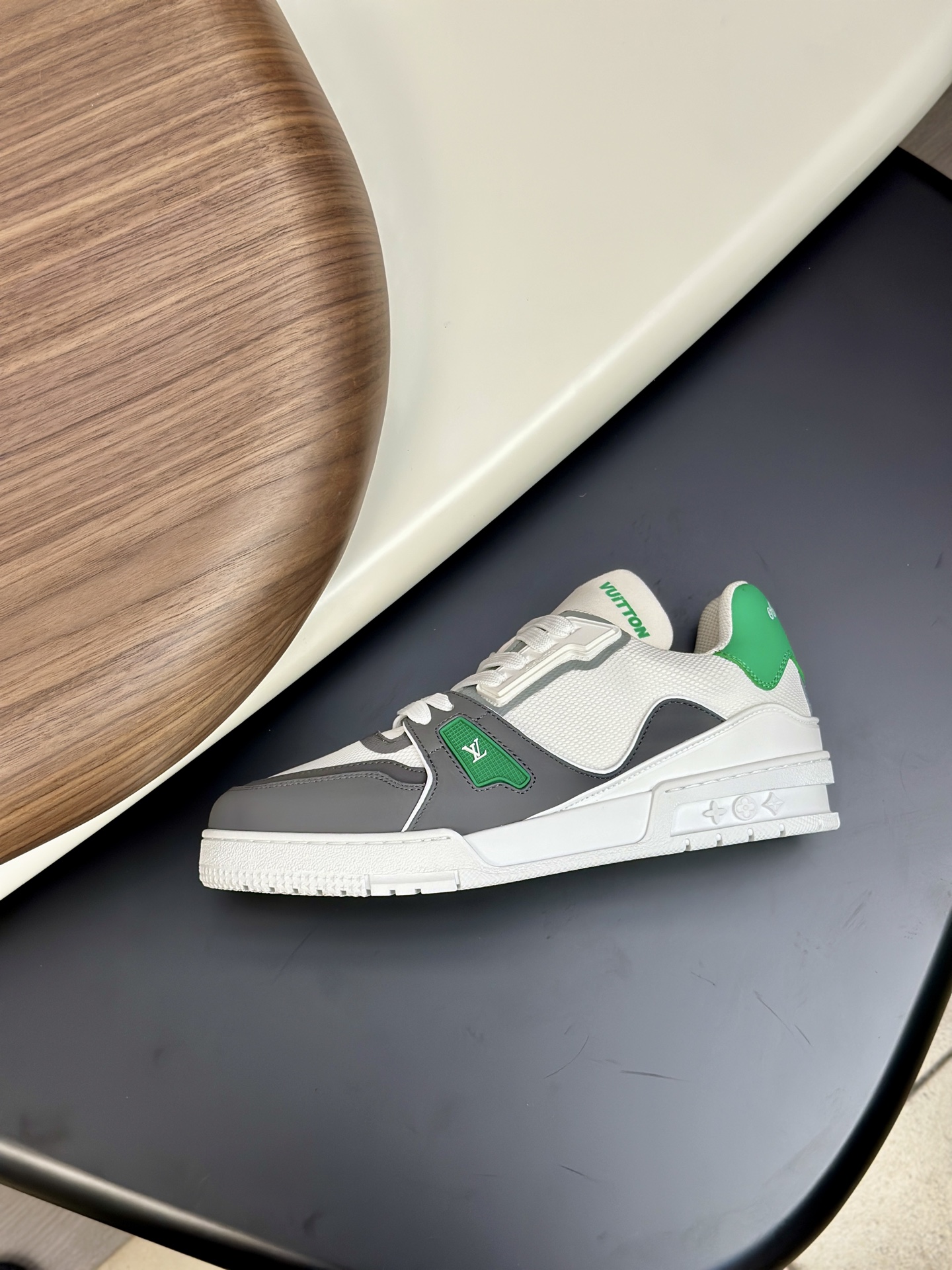 Louis Vuitton Men's Sporty Sneakers in Leather and Mesh 8 i1751024730619 1235 0 6