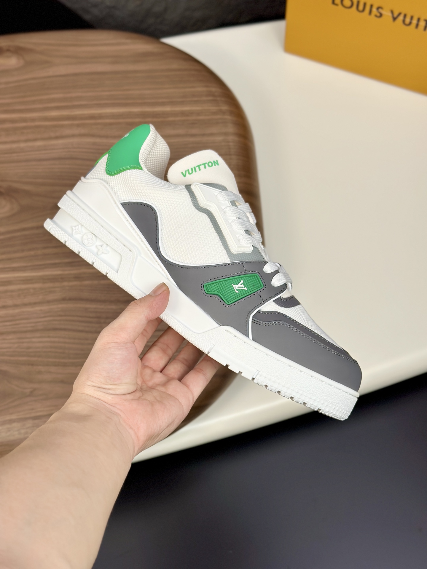 Louis Vuitton Men's Sporty Sneakers in Leather and Mesh 5 i1751024730761 3944 0 3
