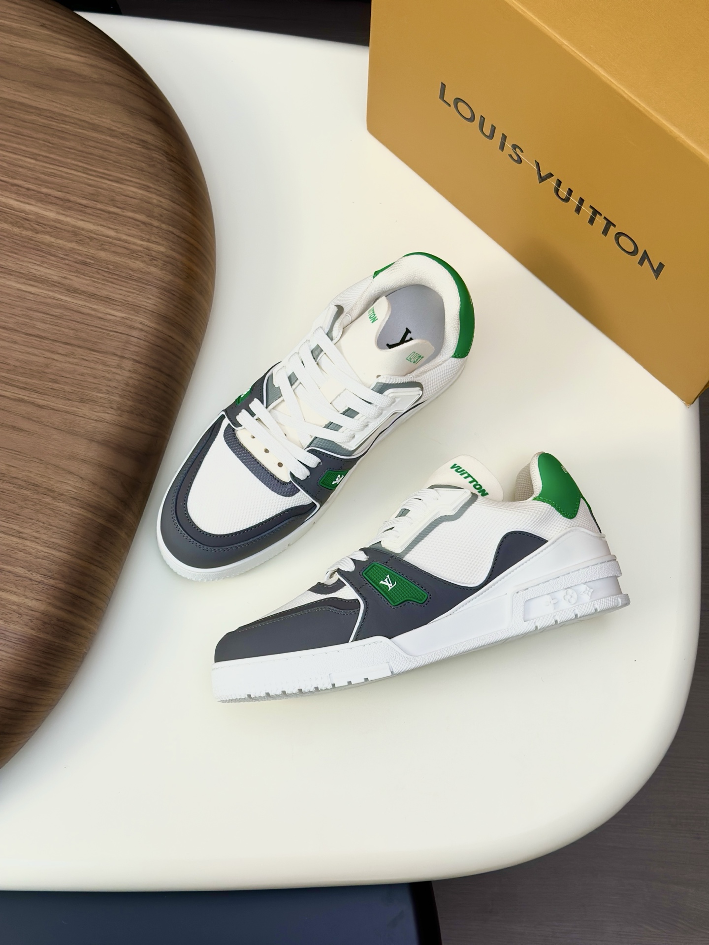 Louis Vuitton Men's Sporty Sneakers in Leather and Mesh 6 i1751024732234 9742 0 4