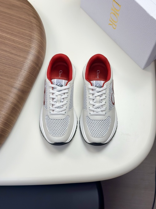 Christian Dior B30 Sneaker White/Red Breathable Mesh Casual Shoes 1 Christian Dior B30 Sneaker White/Red Breathable Mesh Casual Shoes