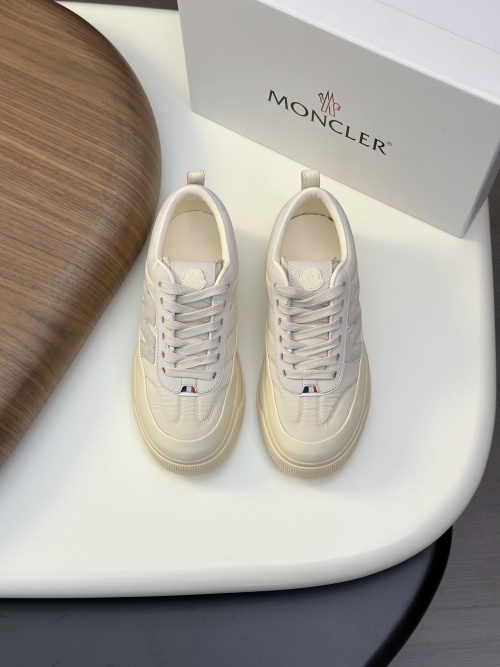 Moncler Men's Avrieux Lace-Up Sneakers in Beige Suede and Tech Fabric 1 Moncler Men's Avrieux Lace-Up Sneakers in Beige Suede and Tech Fabric