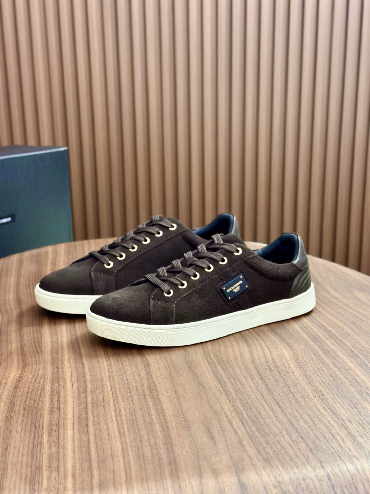 Dolce&Gabbana Brown Suede Leather Sneakers Casual Shoes For Men 4 i1758624538289 787 0 2