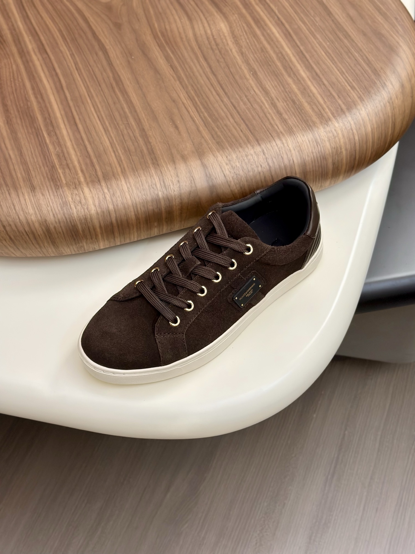 Dolce&Gabbana Brown Suede Leather Sneakers Casual Shoes For Men 7 i1758624539926 3595 0 5