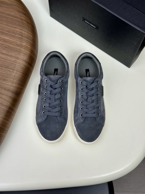 Dolce&Gabbana Men's Nappa Leather & Suede Casual Sneakers - Premium Quality 1 Dolce&Gabbana Men's Nappa Leather & Suede Casual Sneakers - Premium Quality