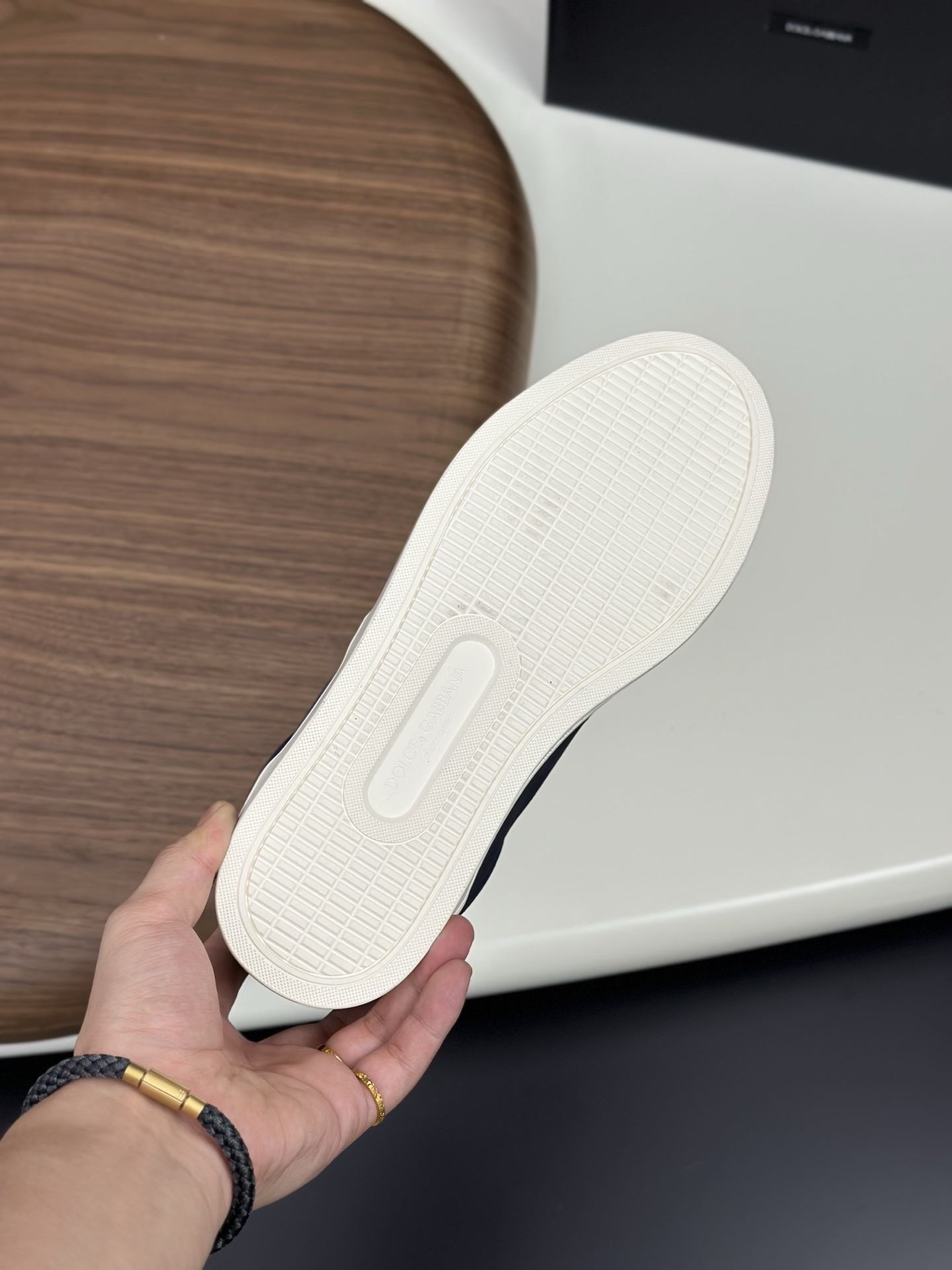 Dolce&Gabbana Men's Blue Suede Leather Casual Sneakers with Metal Logo Accent 9 i1758624573060 5333 0 7