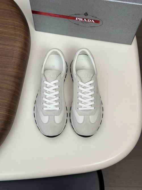 Prada Men's Nappa Leather & Suede Lightweight Casual Sneakers 1 Prada Men's Nappa Leather & Suede Lightweight Casual Sneakers