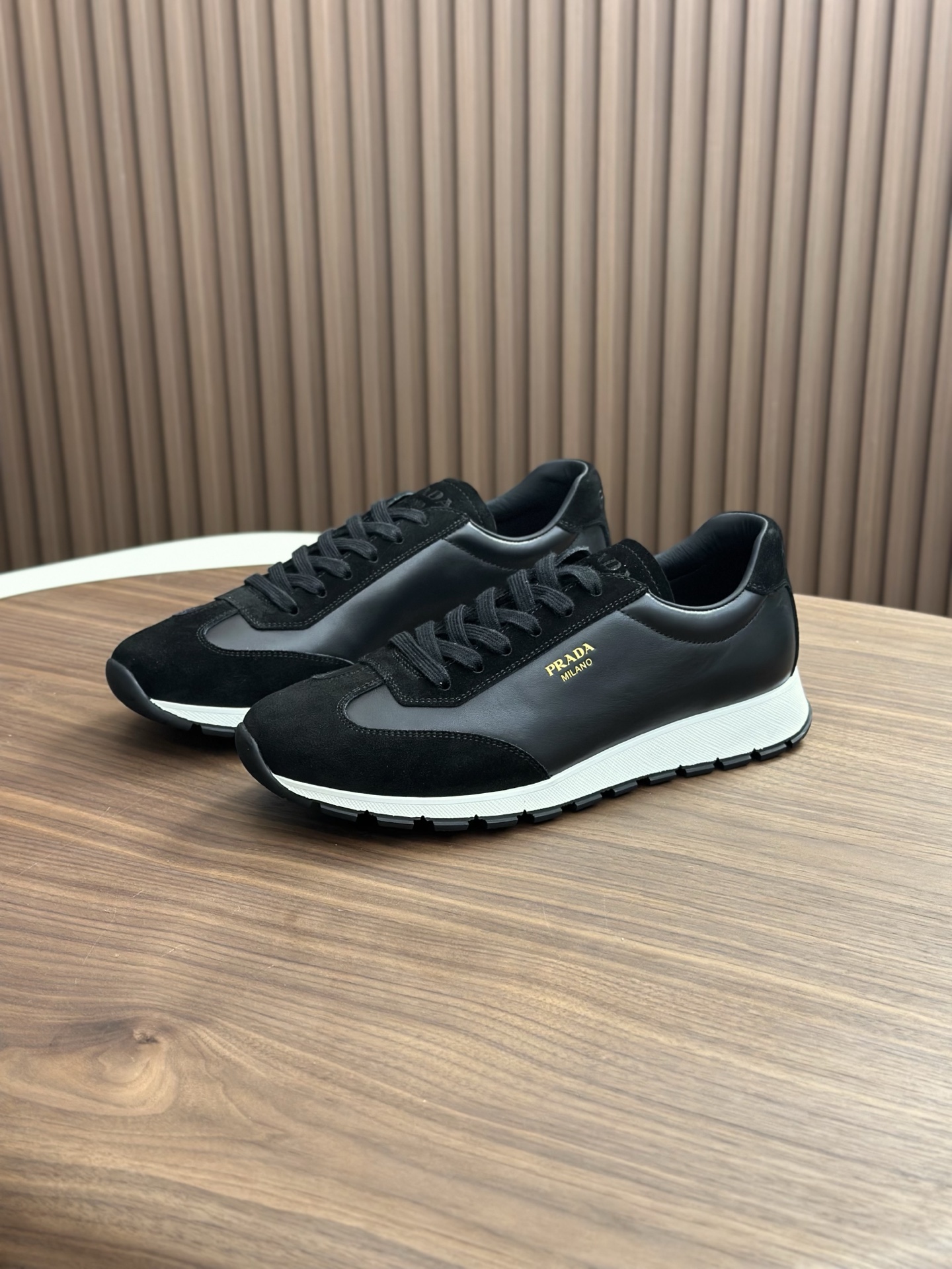 Prada Men's Nappa Leather and Suede Lightweight Sporty Sneakers 3 i1758626928528 8948 0 1