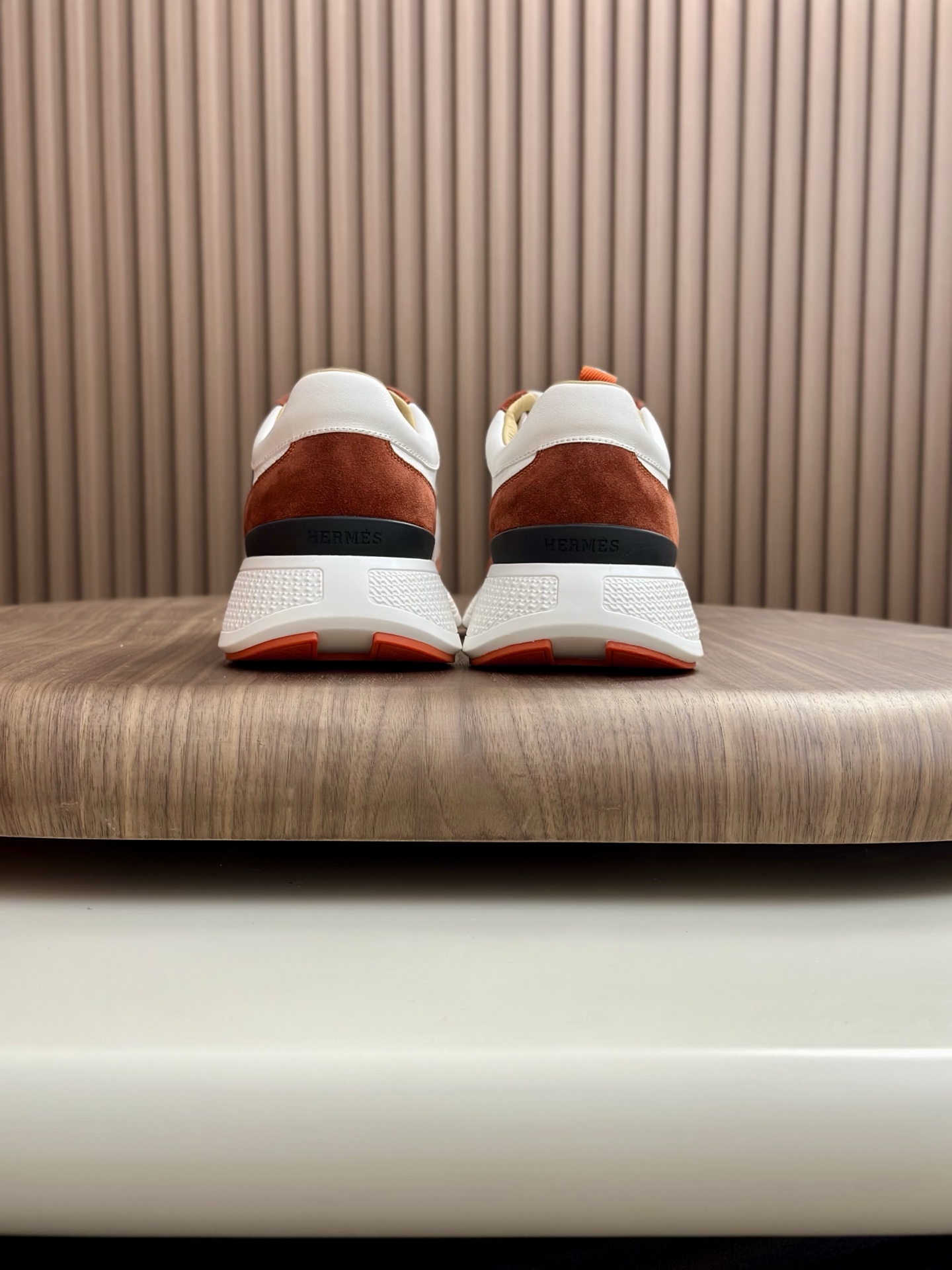Hermes Men's White Leather & Suede Sneakers with 'H' Motif - Size 39-44 9 i1760339036298 2761 0 8