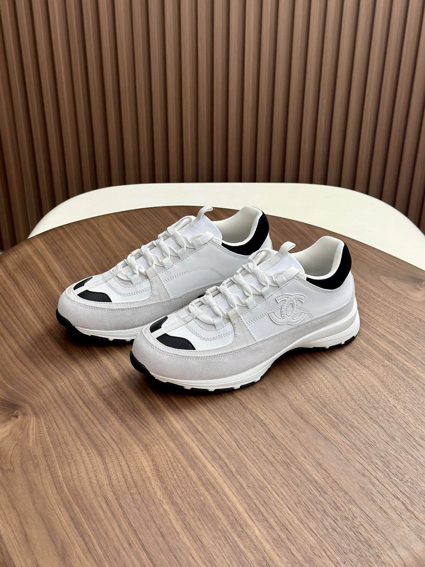 Chanel Women's Suede Leather Sneakers Color Block Design Breathable Comfort 3 i1760340265264 3794 0 2