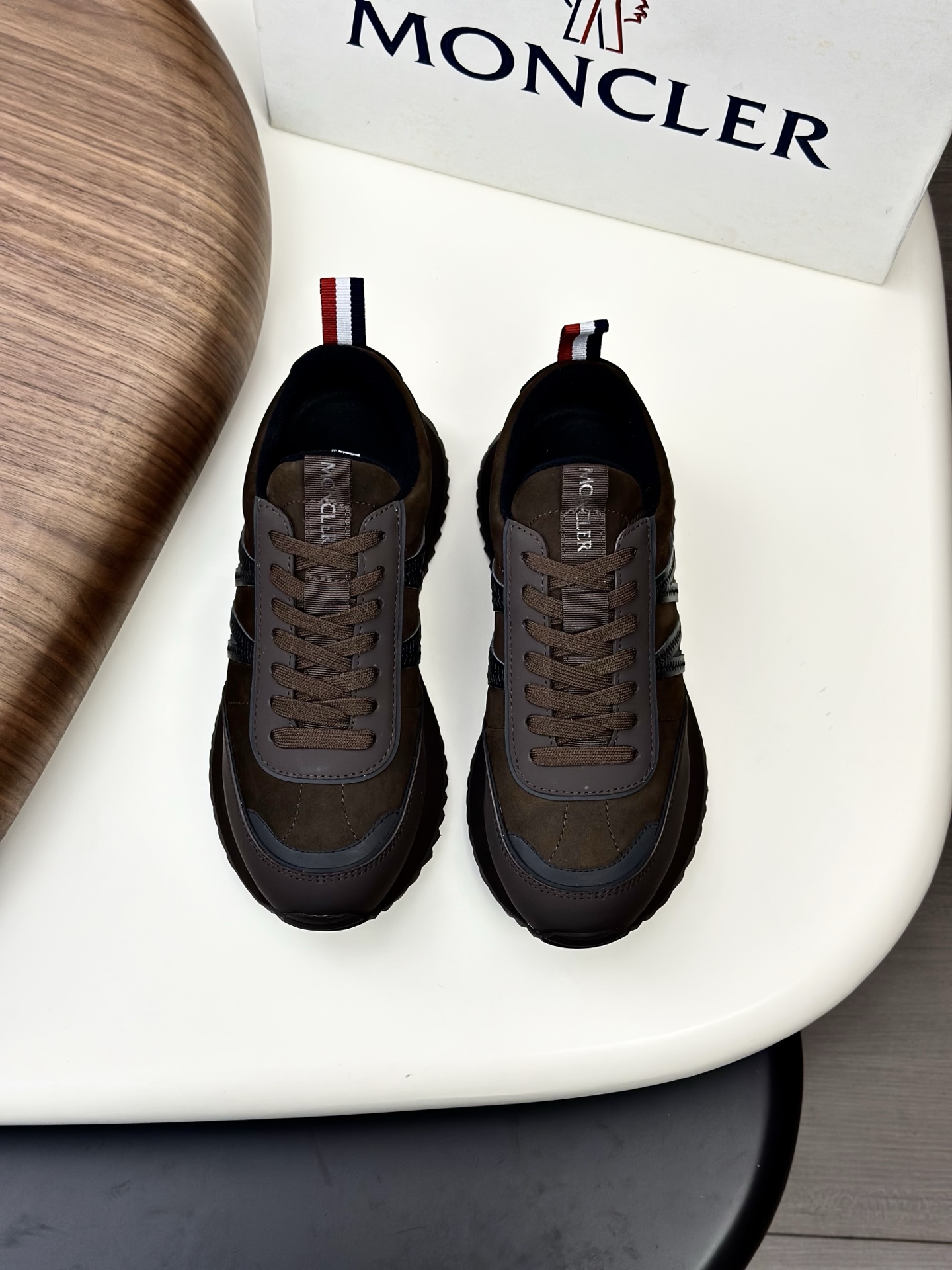 Moncler Men's Suede & Mesh Sneakers - Breathable, Comfortable, & Stylish